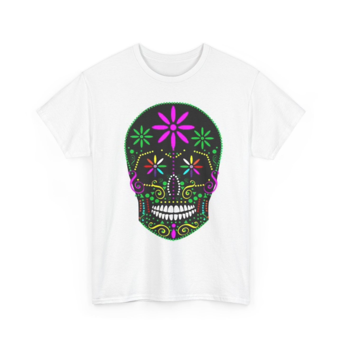 Day Of The Dead Tee, Vintage Art Graphic T-Shirt, Unisex Cotton Shirt, De Skull