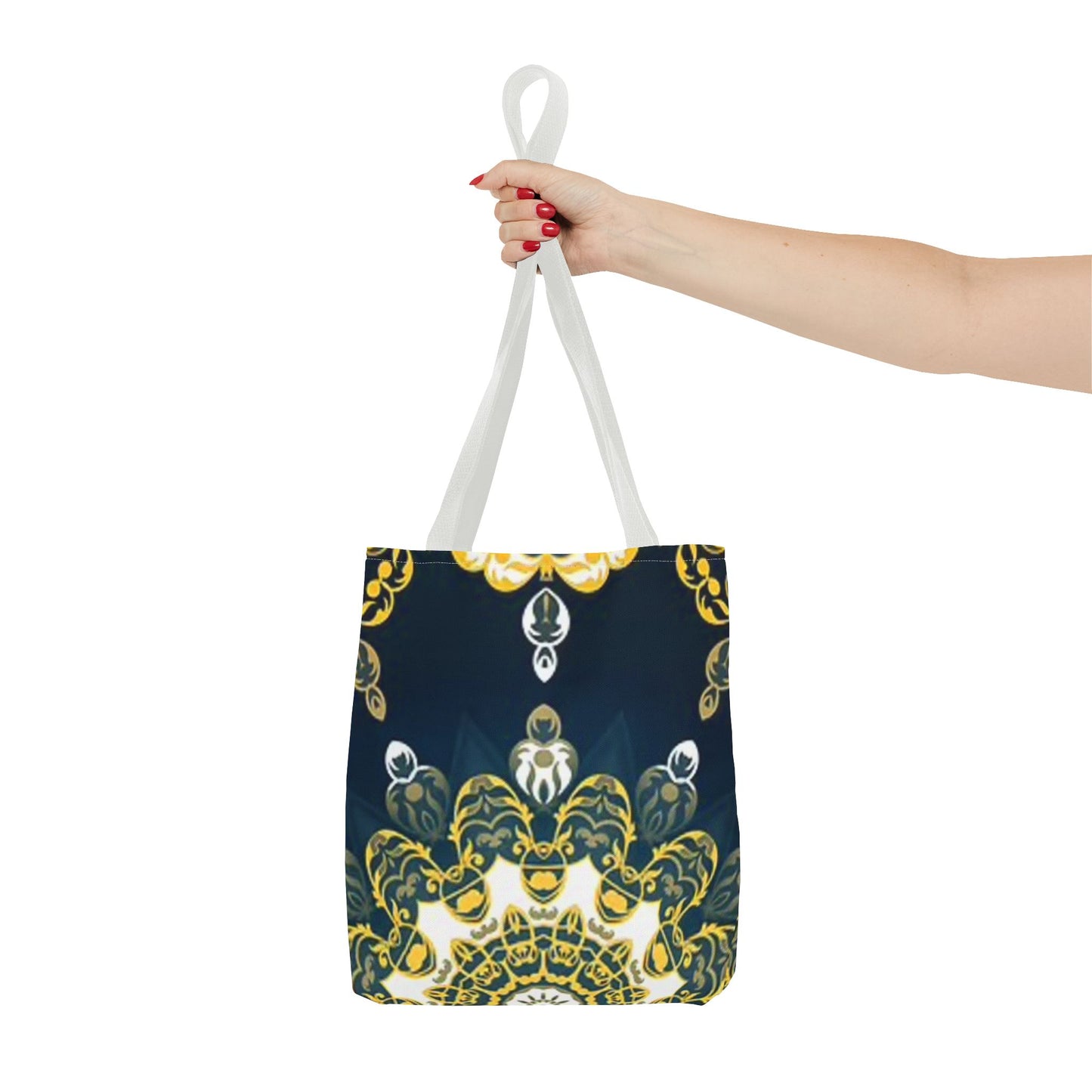 Navy And Gold Pattern Multi Color BRAND NEW MODERN Tote Bag (AOP)