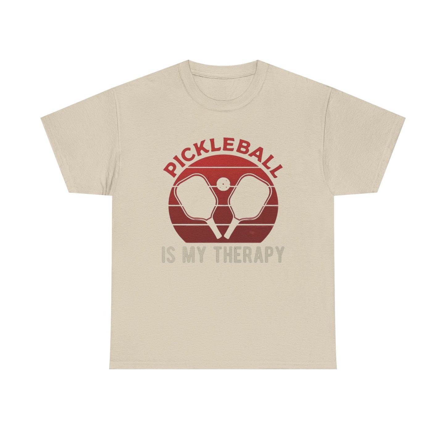 Pickleball Is My Therapy Graphic T Shirt Cotton Tee Apparel New