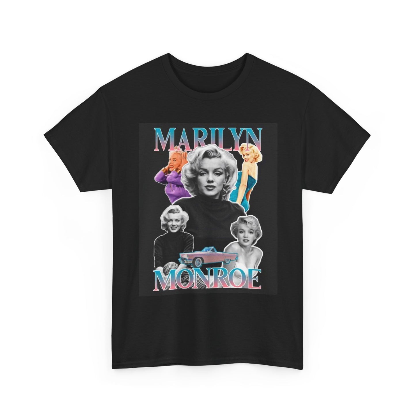 Marilyn Monroe Graphic T Shirt Vintage Retro Unisex Heavy Cotton Tee