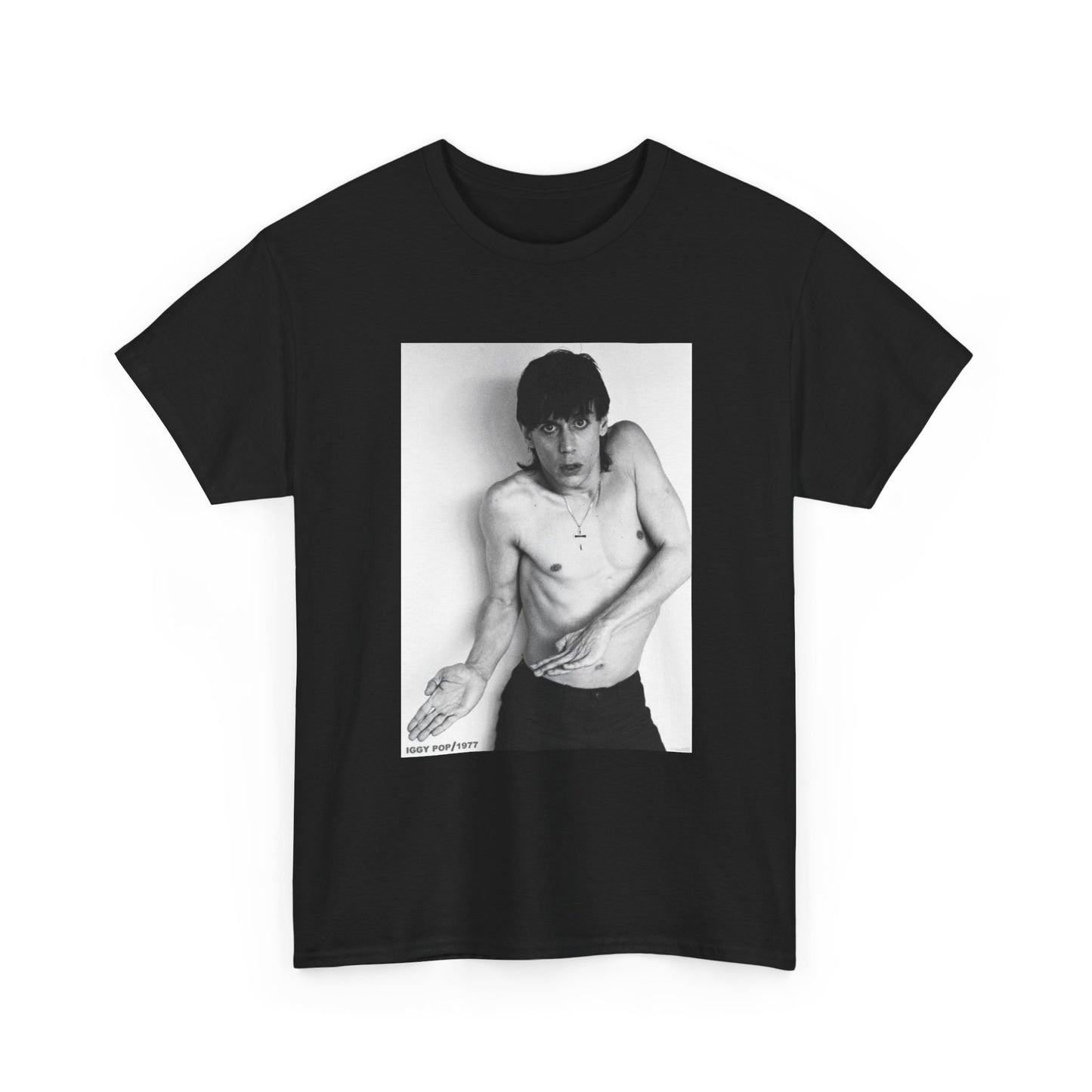 Iggy Pop Tshirt The Passenger Retro Rock New 70s Poster Unisex Heavy Cotton