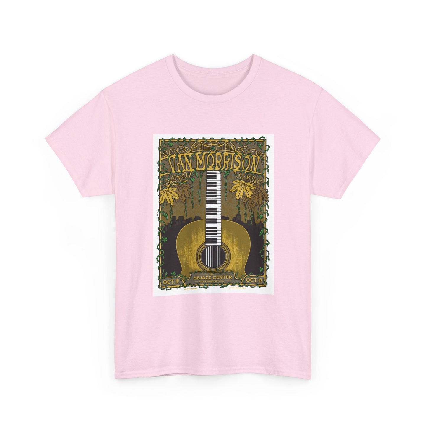 Van Morrison Tshirt Classic Rock Merch Graphic Retro Unisex Heavy Cotton Tee