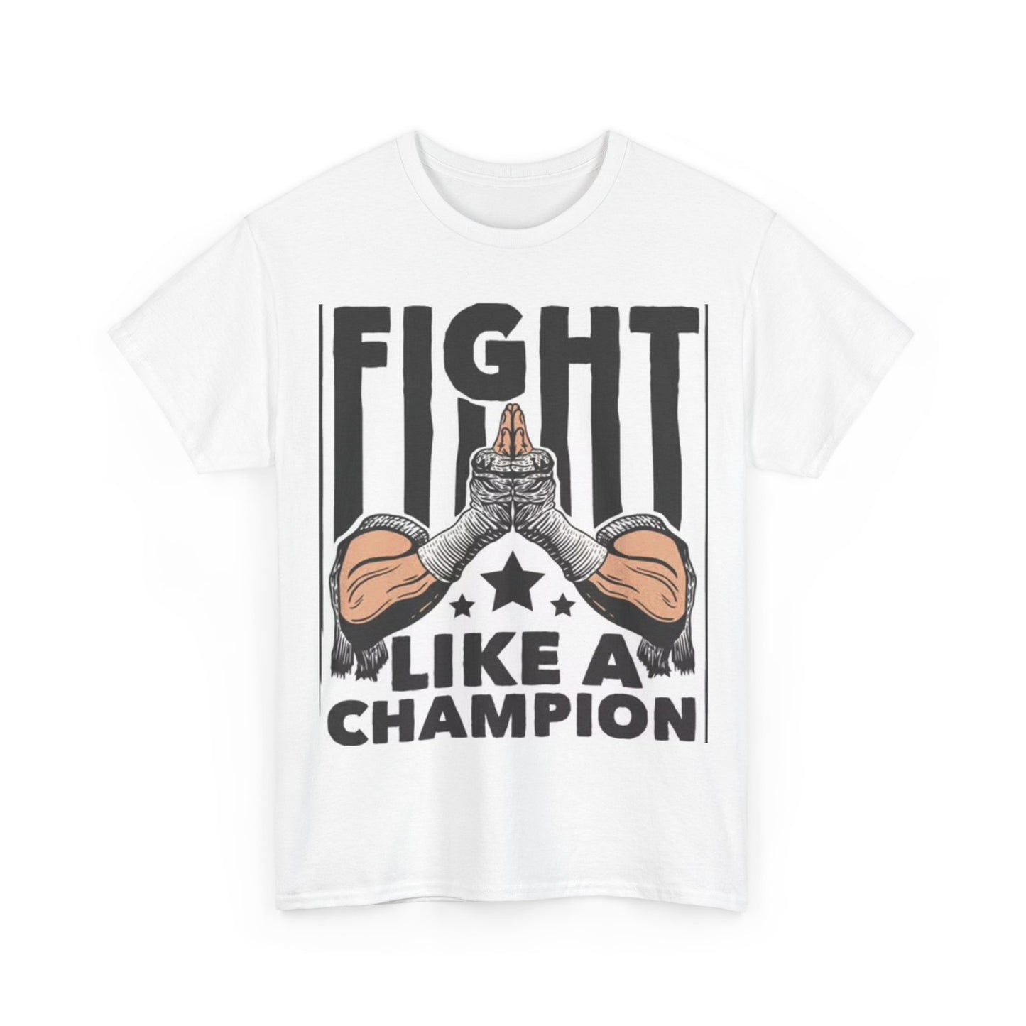 Fight Like a Champion Tshirt Vintage MMA UFC Boxing Unisex Heavy Cotton Tee