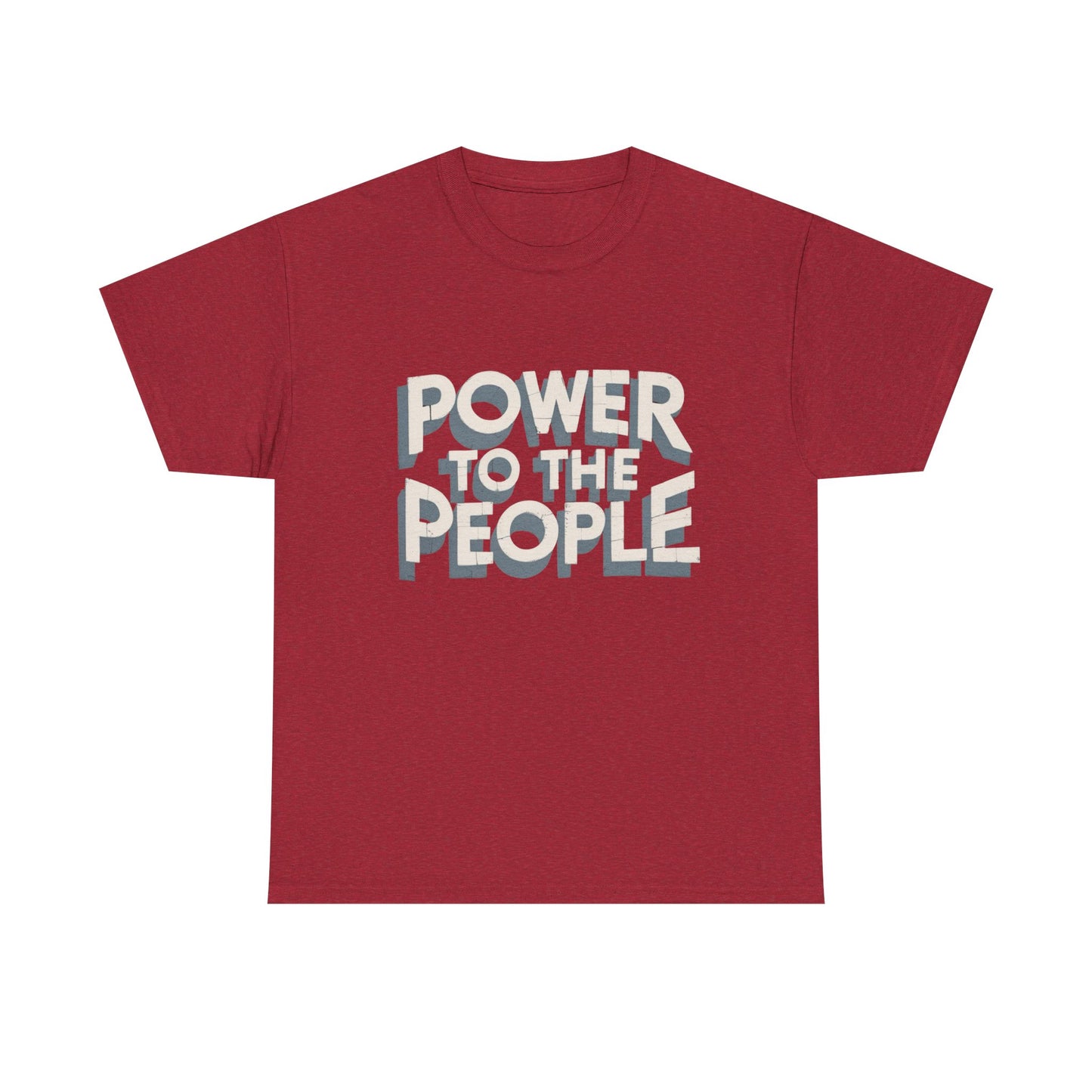 Power To The People Graphic T Shirt NEW GIFT Unisex Heavy Cotton