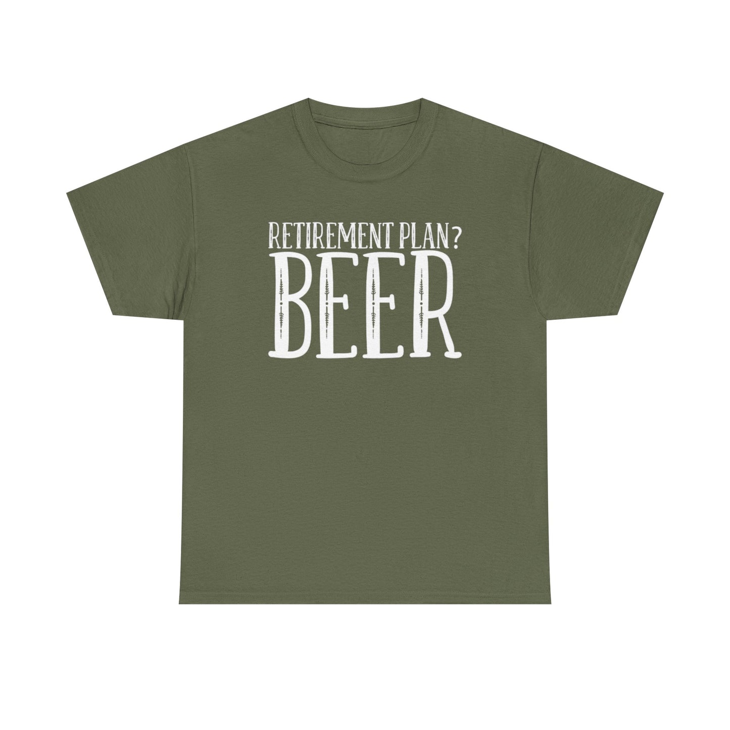Retirement Plan Beer T Shirt Funny Graphic Cold Beer Retro Jokes Unisex