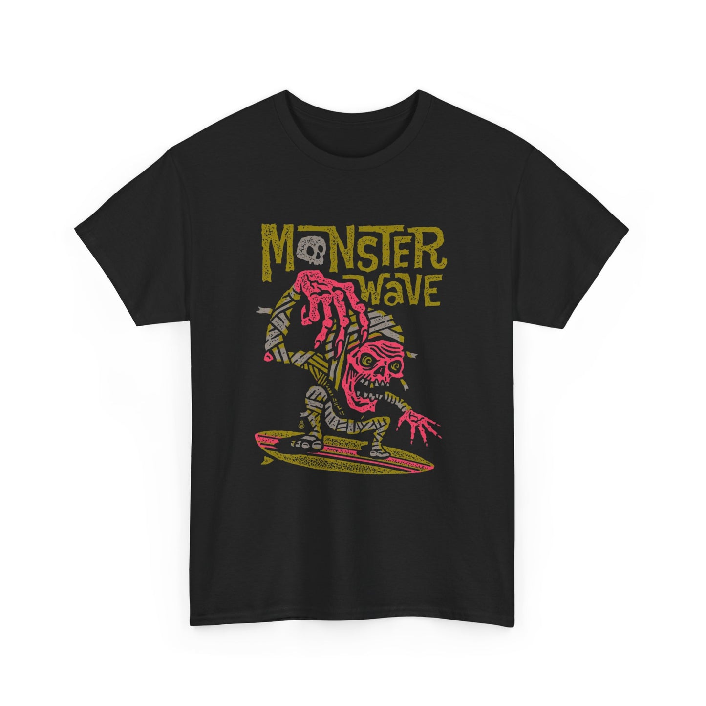 Monster Wave Surfing Graphic T-Shirt Comfy Cotton Tee Brand NEW