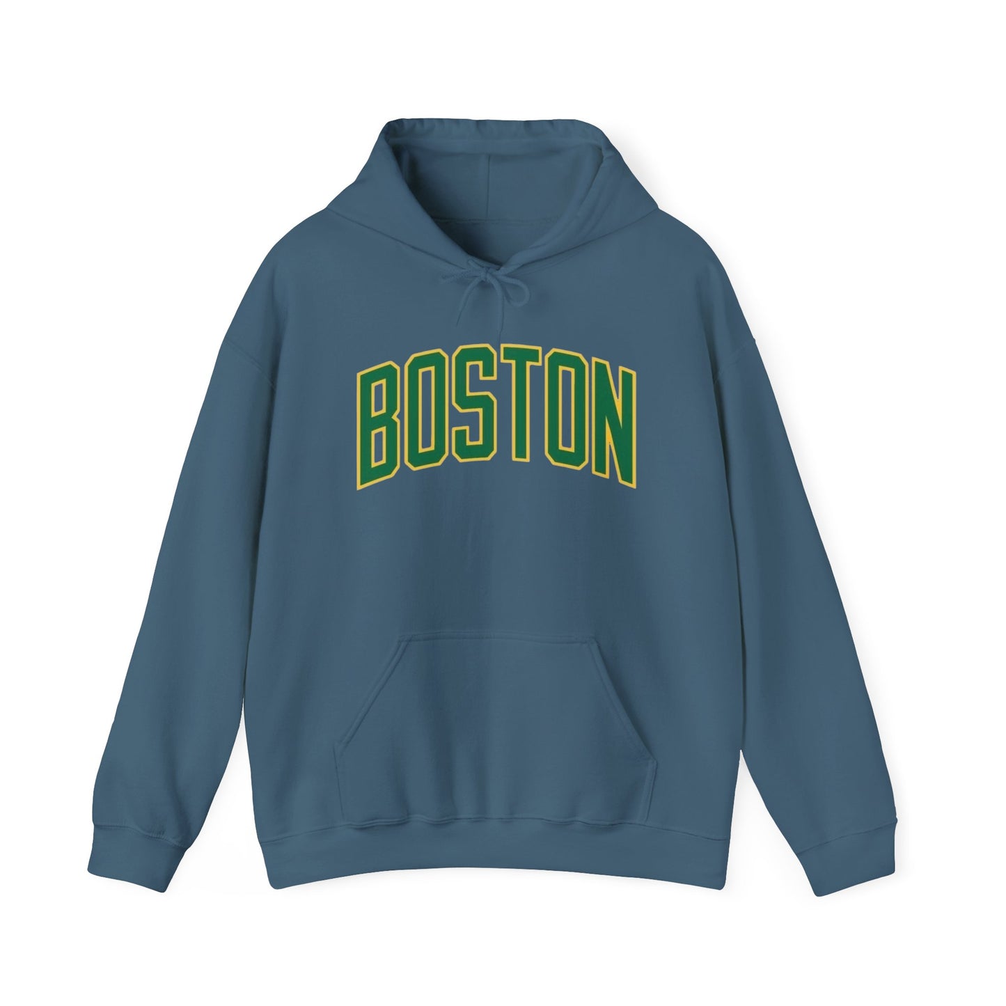 Boston Logo Graphic Hoodie Heavy Blend Sweatshirt NEW