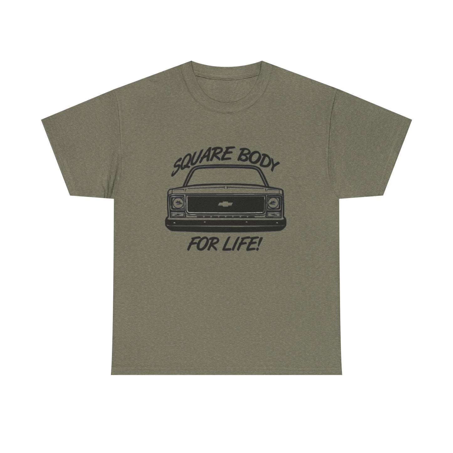 Squarebody For Life Chevy Graphic T Shirt Unisex Heavy Cotton Tee NEW