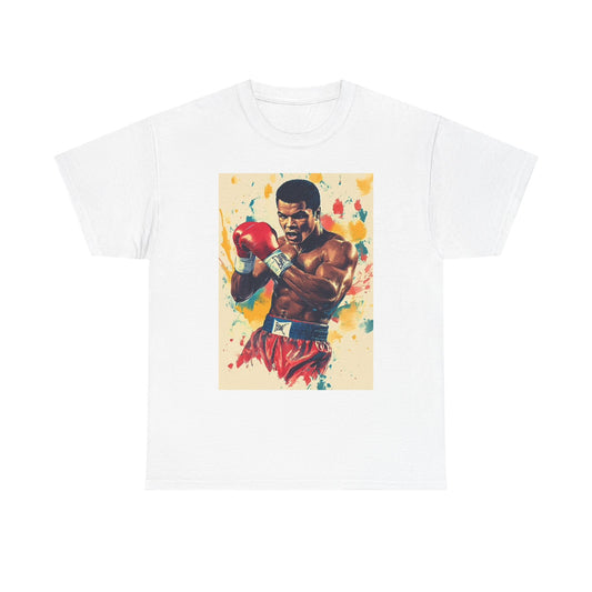 Muhammed Ali Graphic T Shirt Retro Boxing Painting Unisex Heavy Cotton Tee