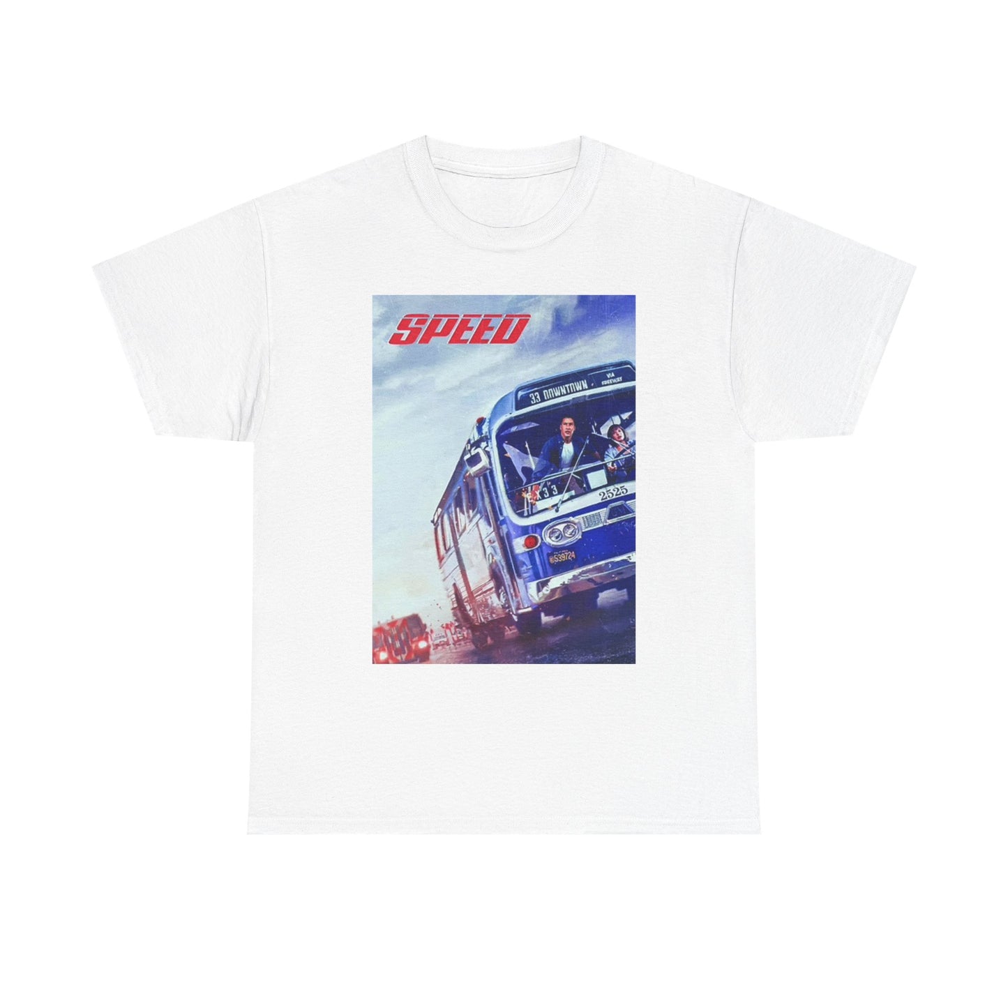 Speed Graphic T Shirt Vintage Poster Movie Retro Unisex Heavy Cotton Tee