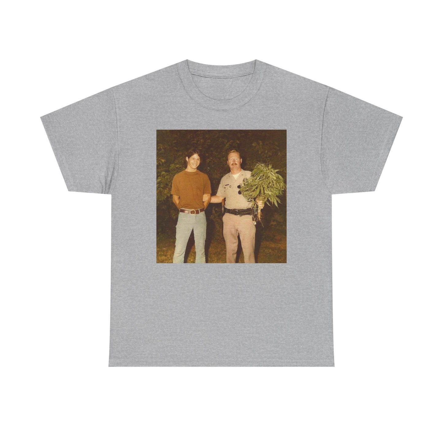 Hilarious T Shirt Funny Vintage Weed Bust 70s Comedy Happy Unisex Heavy Cotton