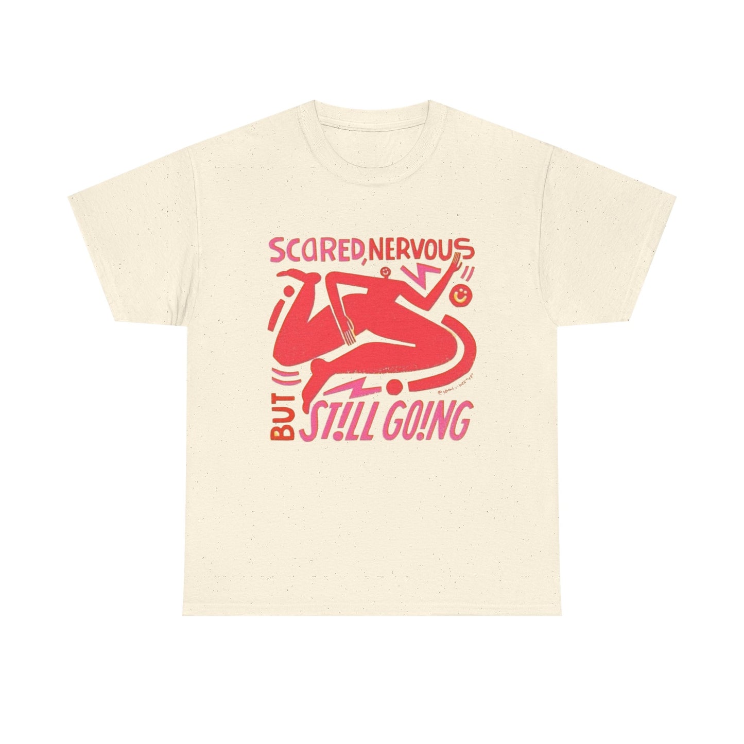 Scared And Nervous Graphic T-Shirt Unisex Heavy Cotton Tee Gift