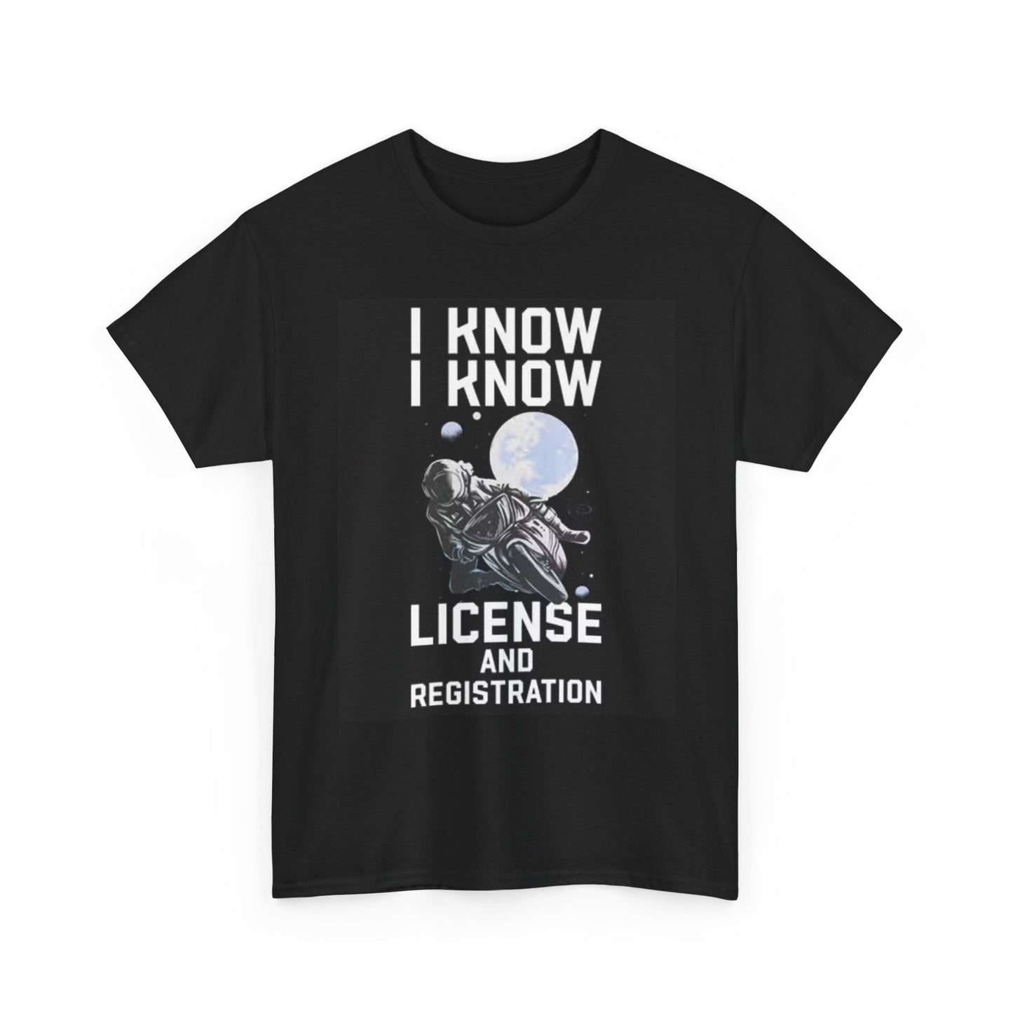 License And Registration Graphic T Shirt Funny Motorcycles Bikes Unisex