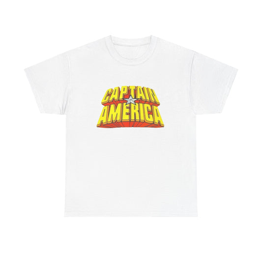 Captain America Graphic T Shirt NEW Unisex Heavy Cotton Tee