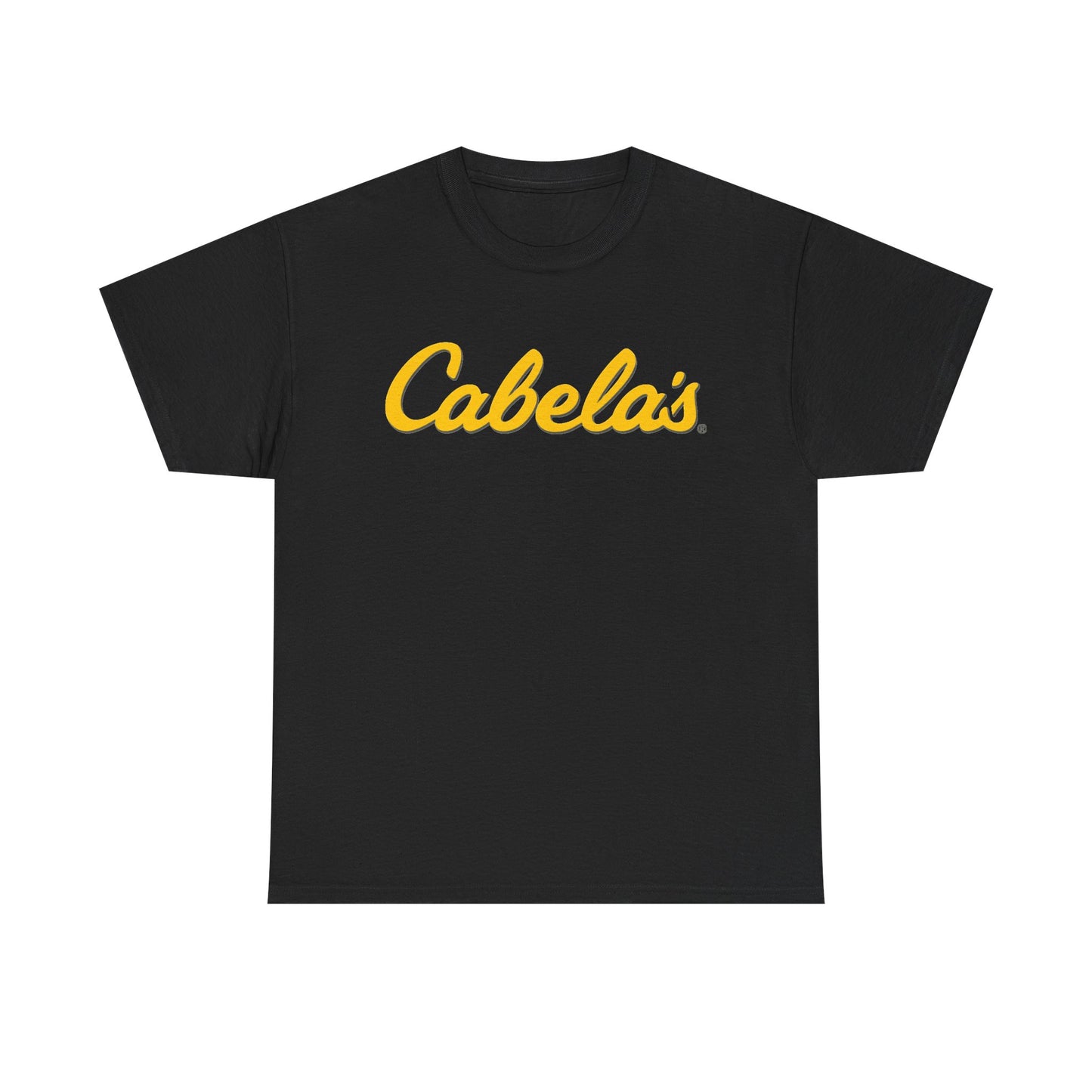 Cabelas Graphic T Shirt Outdoors Fishing Gear Unisex Heavy Cotton Tee