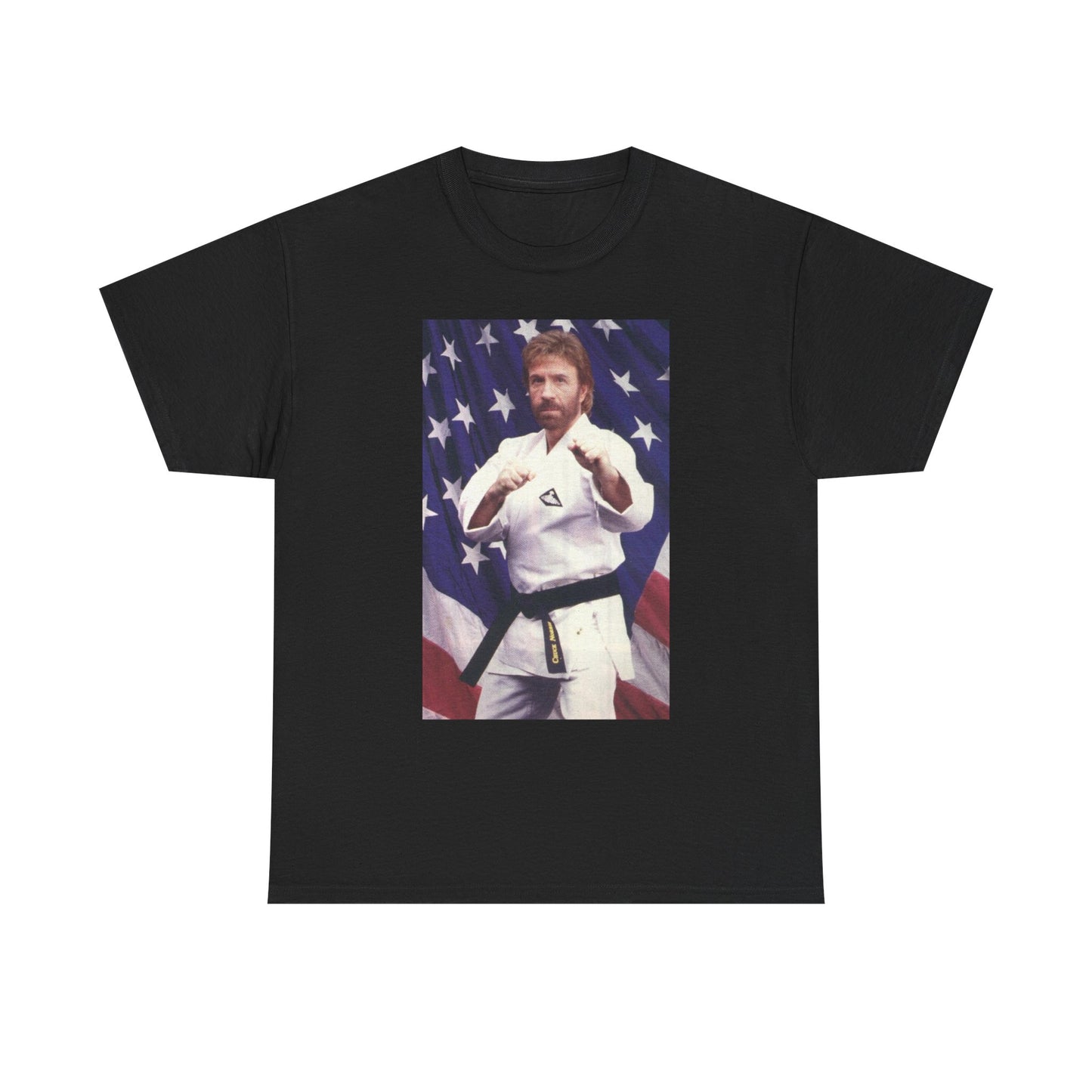 American Flag Chuck Norris Graphic T Shirt NEW Cotton Tee Gift