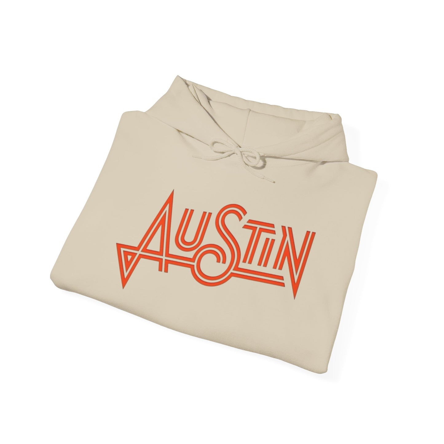 Austin Texas Retro Graphic Hoodie Unisex Heavy Blend™ Hooded Sweatshirt