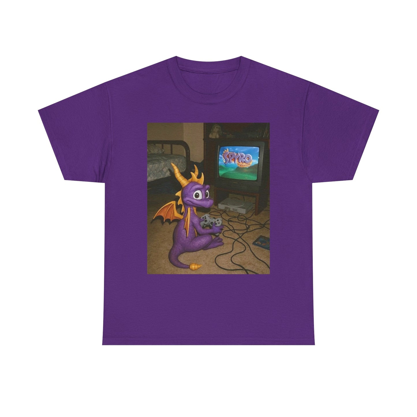 Spyro Graphic T Shirt Vintage Funny Gaming Unisex Heavy Cotton Tee