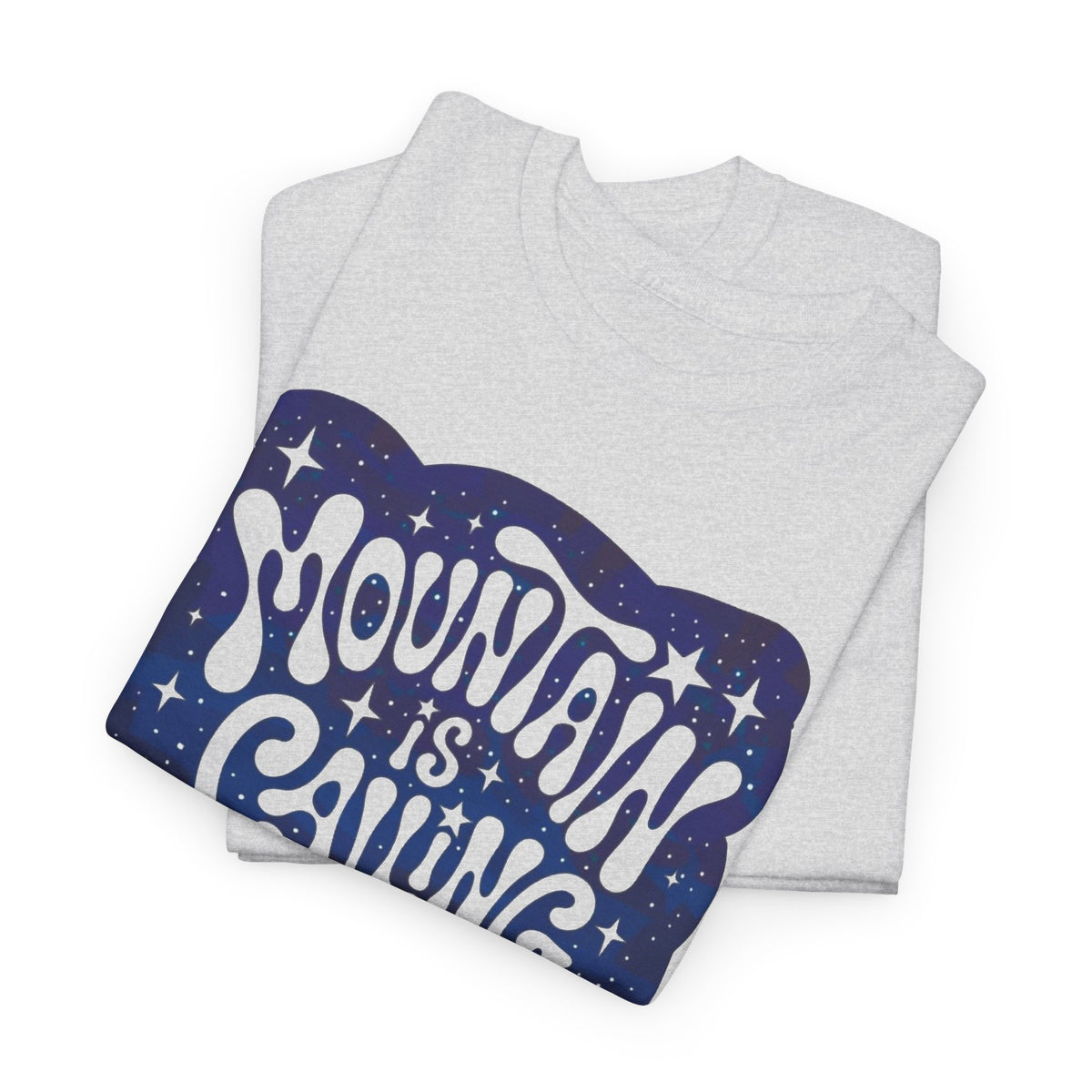 Mountain Is Calling Graphic T Shirt Outdoors Men's Heavy Cotton Tee
