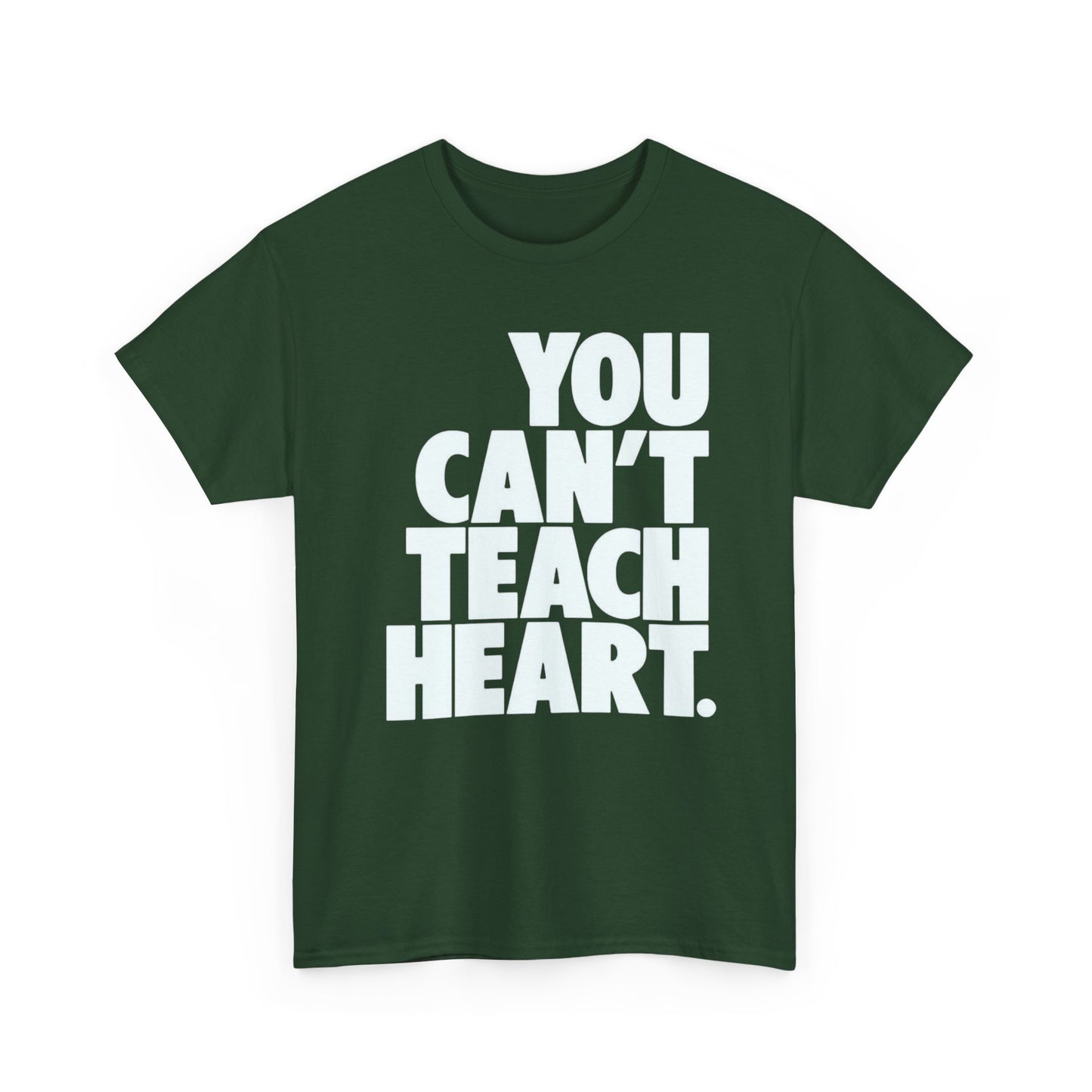 You Cant Teach Heart Graphic T Shirt Heavy Cotton Tee NEW Gift