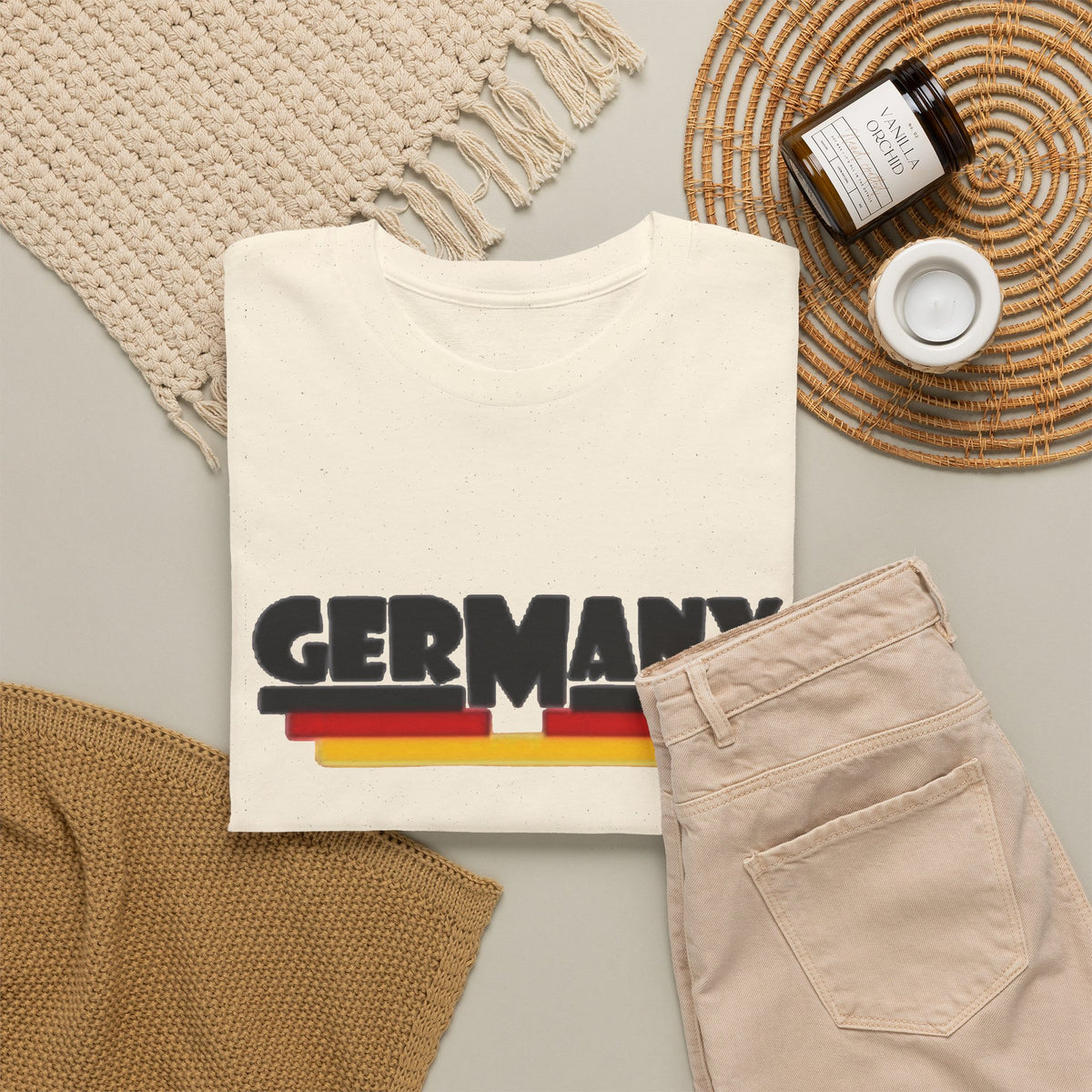 Germany Retro Graphic T Shirt Men's Classic Heavy Cotton Tee