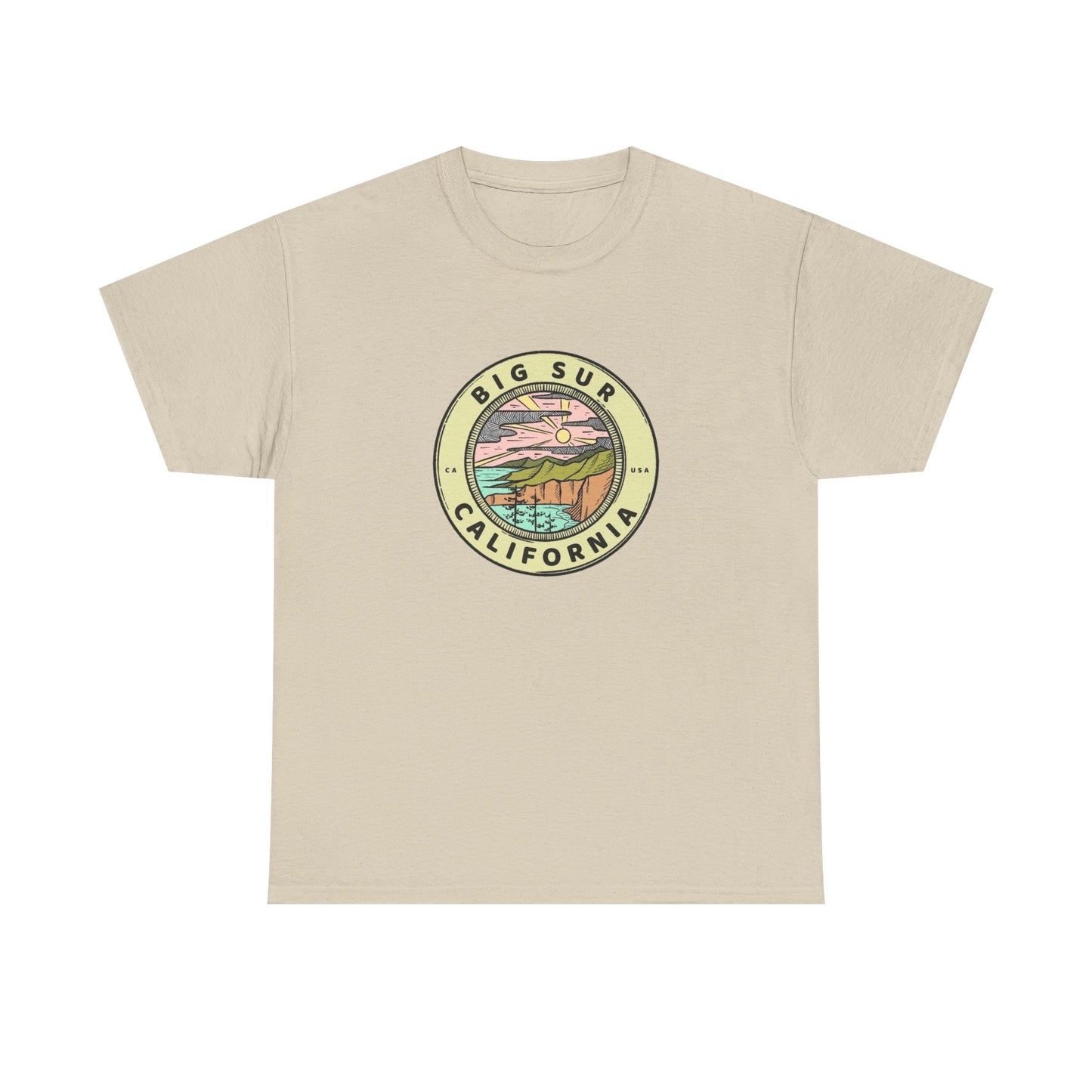 Big Sur California Graphic T Shirt NEW Adult Tee