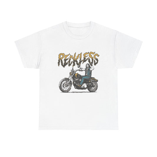 Reckless Vintage Motorcycles T Shirt Unisex Heavy Cotton Tee