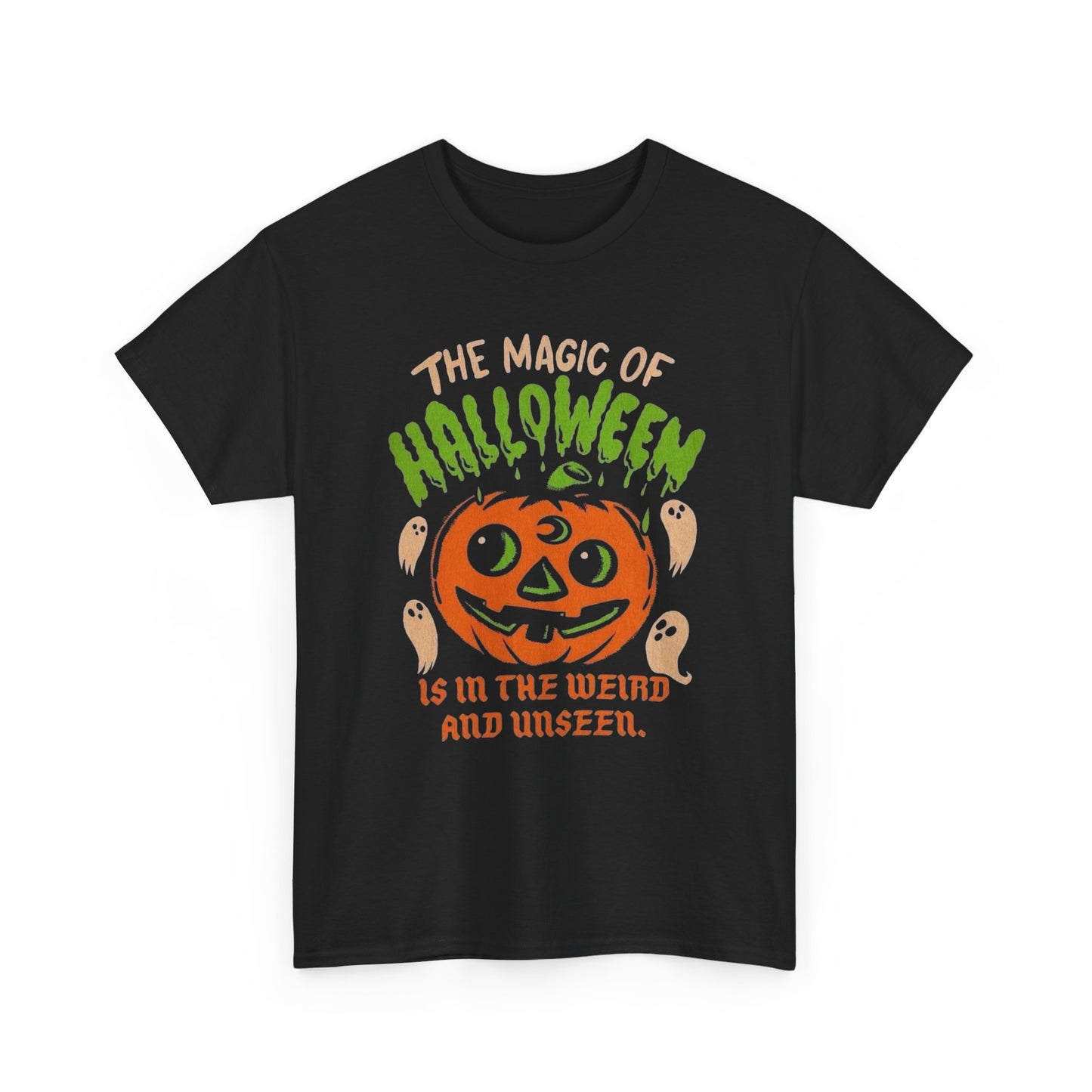 The Magic Of Halloween Graphic T Shirt Unisex Heavy Cotton Tee