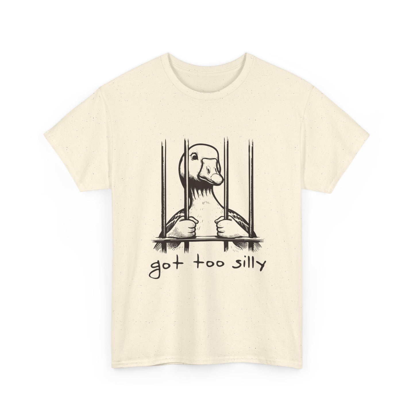 Silly Goose In Jail Funny Graphic T Shirt