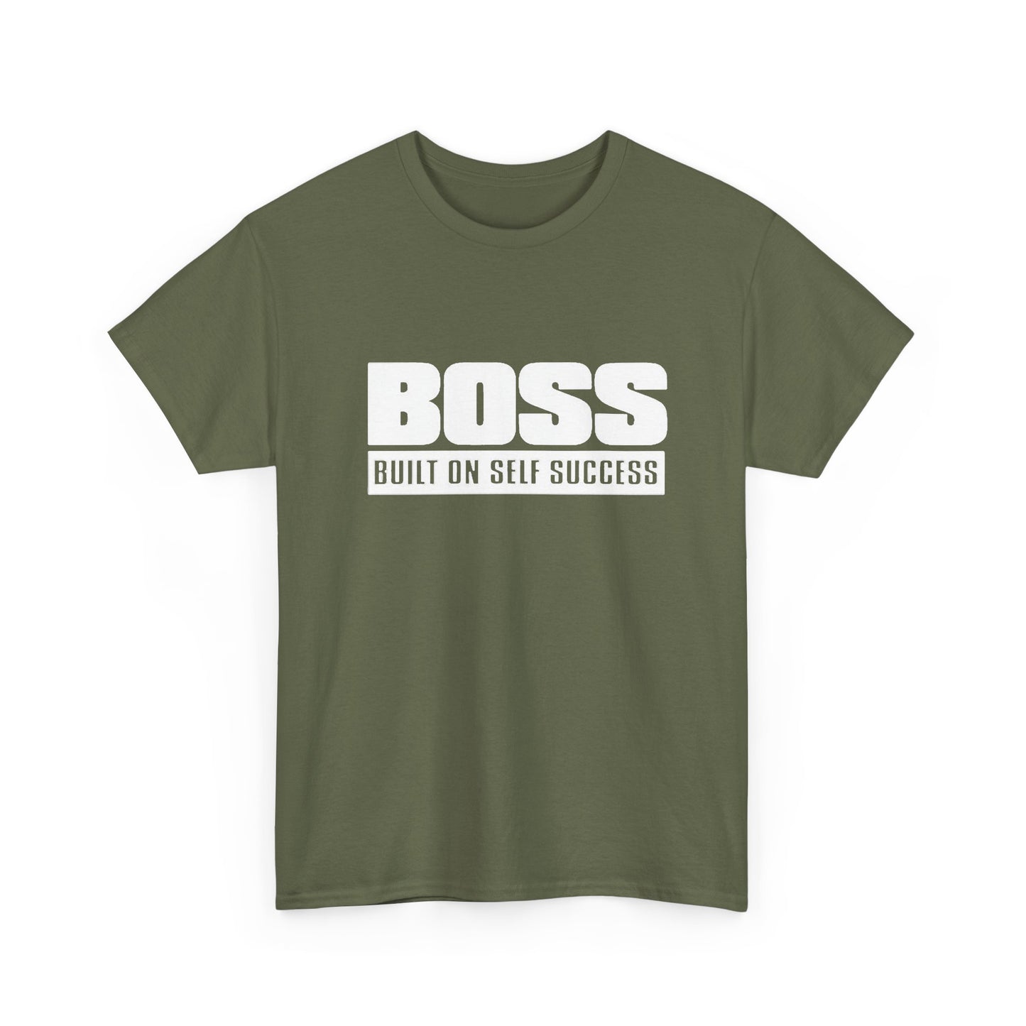 Boss Built On Self Success Graphic T Shirt NEW Adult Regular Sizing Tee