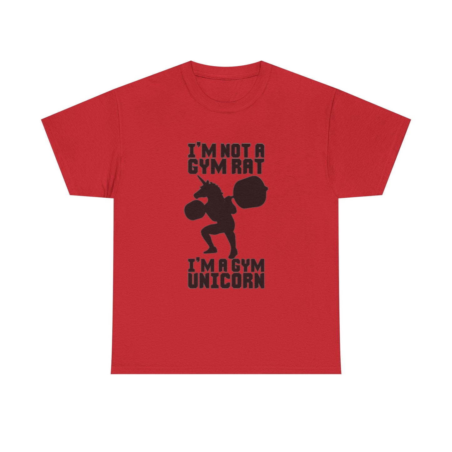 Gym Rat Shirt Funny Lifting Gear Workout Training Comedy Unisex Heavy Cotton Tee