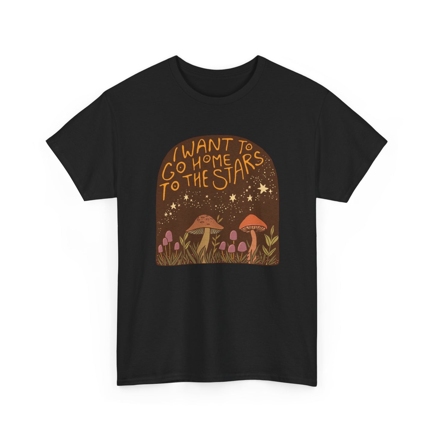 I Want To Go Home To The Stars Graphic T Shirt NEW ADULT Unisex Heavy Cotton Tee