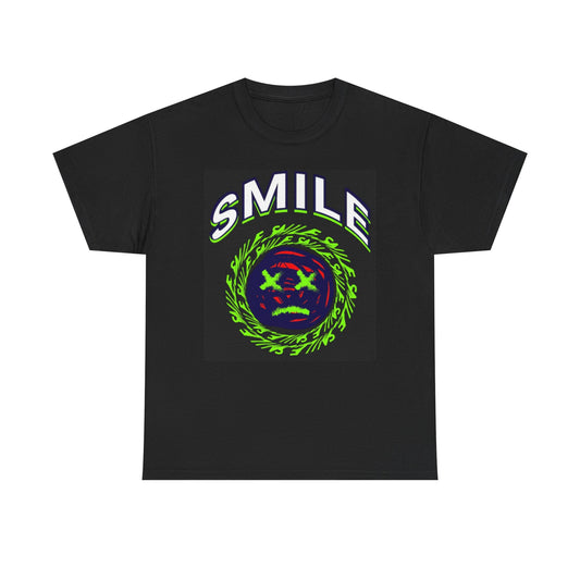 Smile Graphic T Shirt Unisex Heavy Cotton Tee