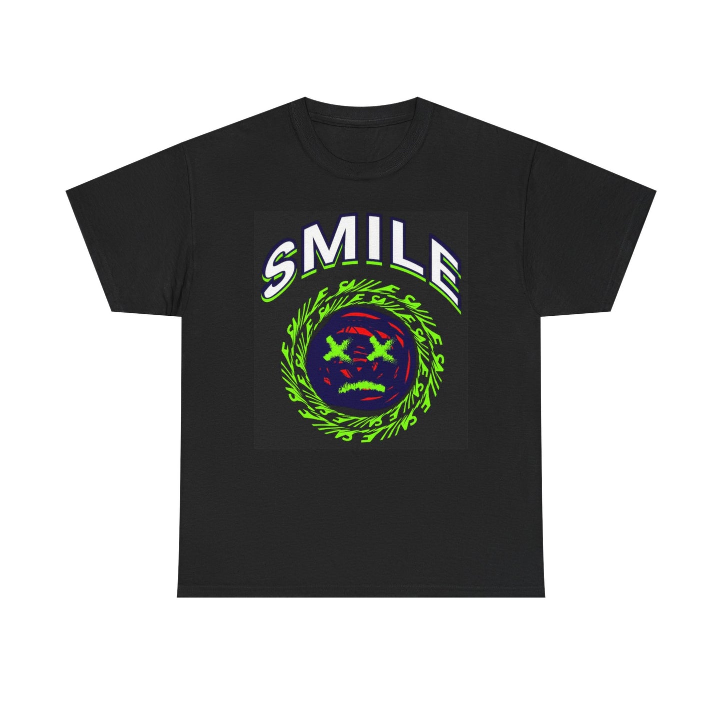 Smile Graphic T Shirt Unisex Heavy Cotton Tee
