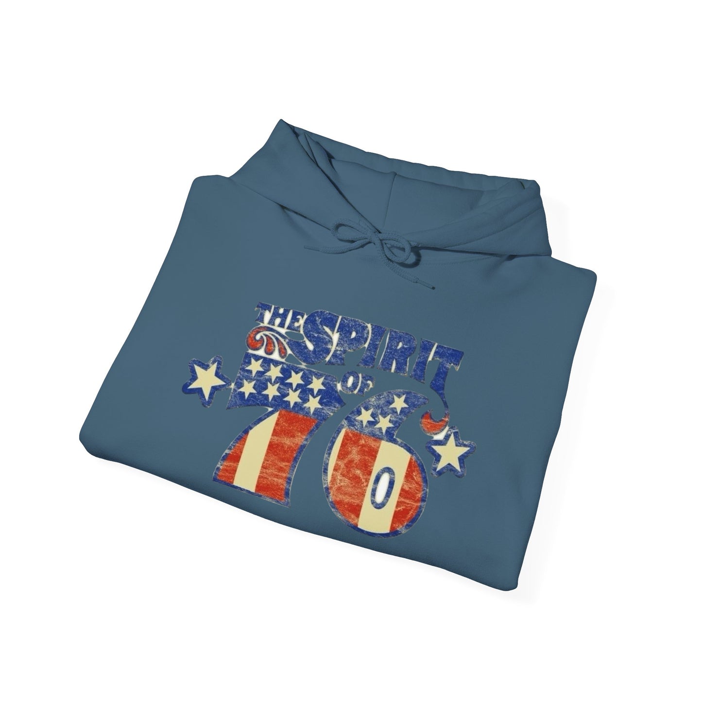 USA Spirit Of 76 Vintage Graphic Hoodie Heavy Blend™ NEW Sweatshirt