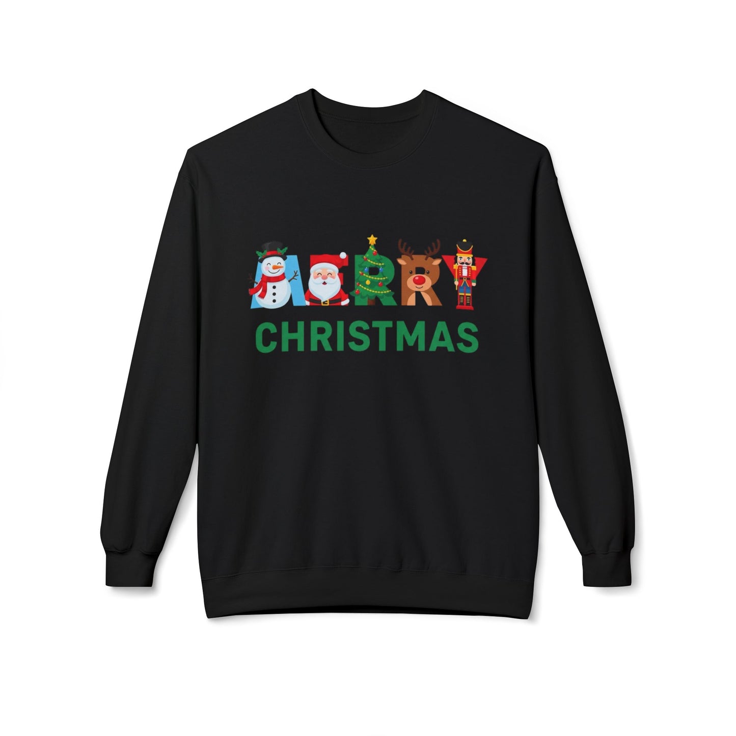 Merry Christmas Ornaments Sweater NEW Unisex Fleece Crewneck Sweatshirt
