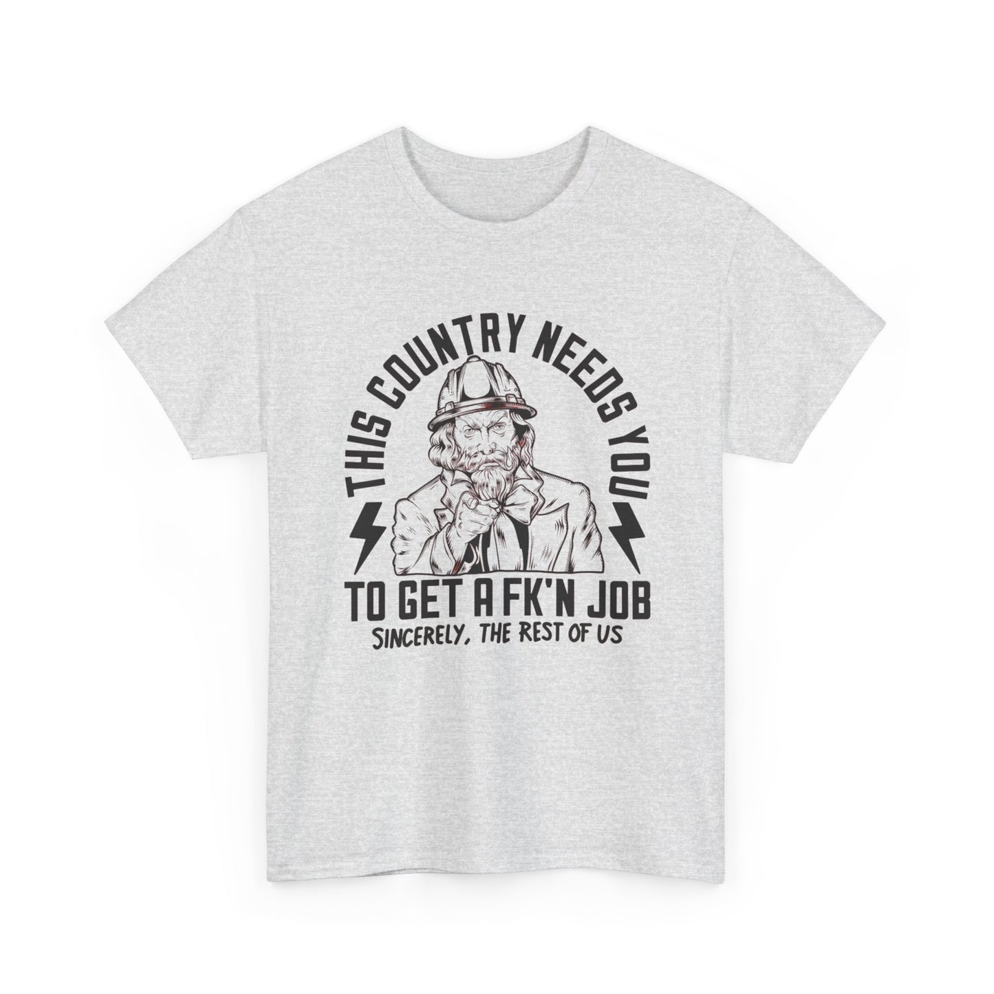 This Country Needs You Graphic T Shirt Unisex Heavy Cotton Tee