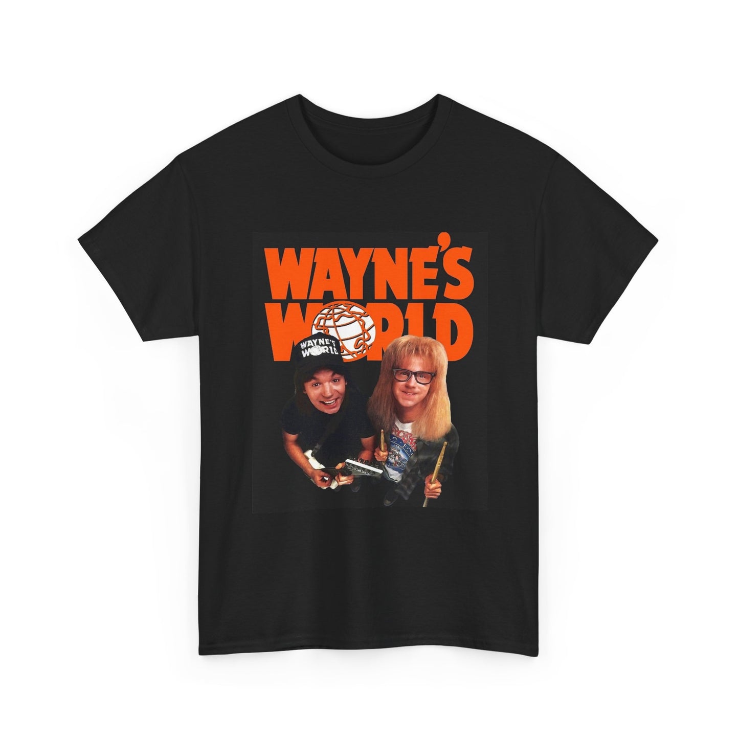 Wayne's World T shirt Retro Movie Poster Comedy Vintage Unisex Heavy Cotton Tee