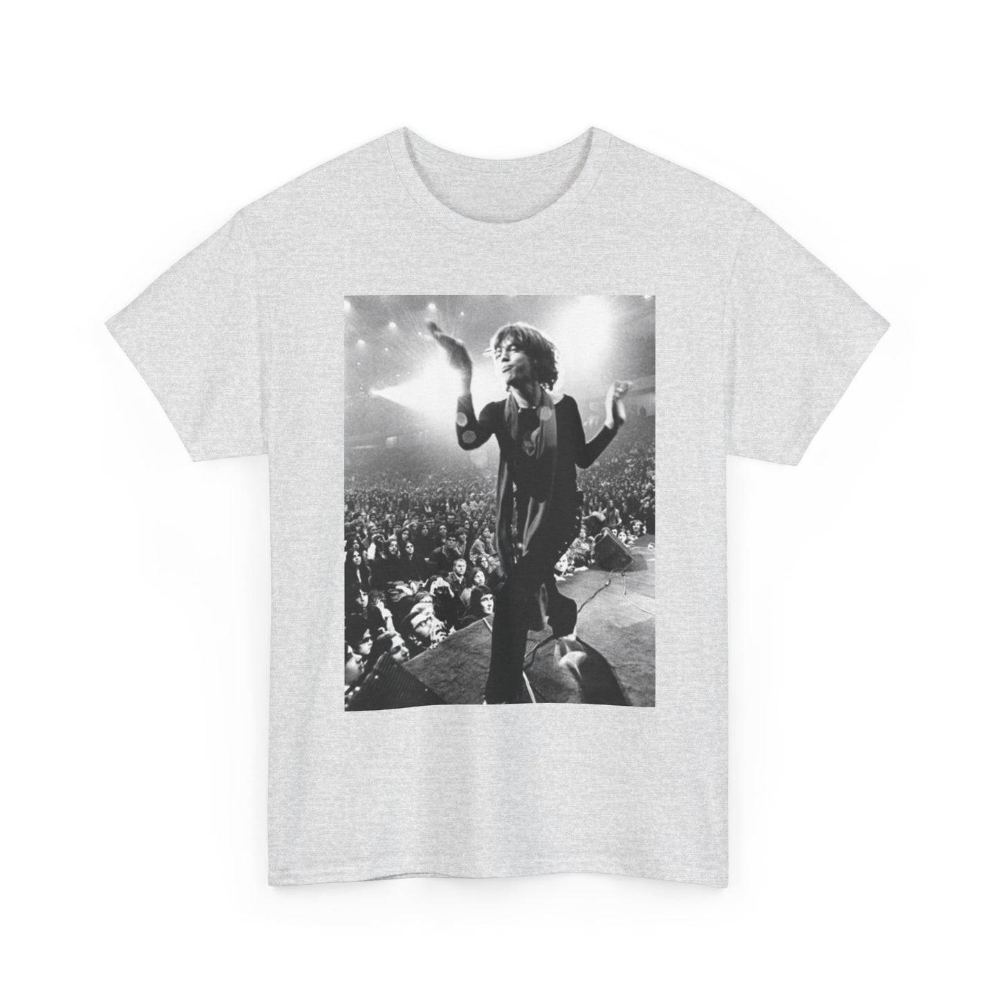 Rolling Stones Mick On Stage Graphic T Shirt Vintage Unisex Heavy Cotton Tee
