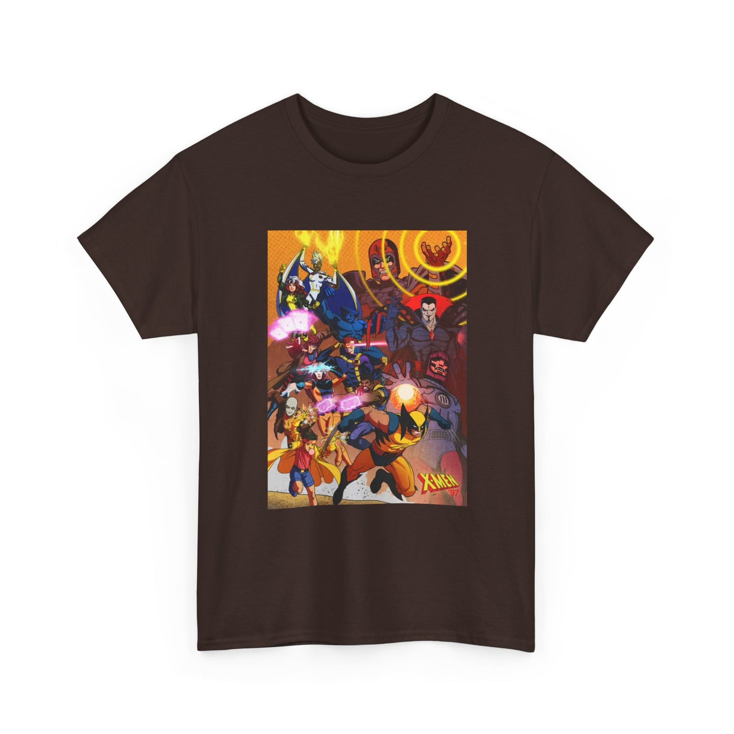 Cartoon Graphic Tee Xmen Comic Book Retro Vintage Tee Unisex Heavy Cotton Tee
