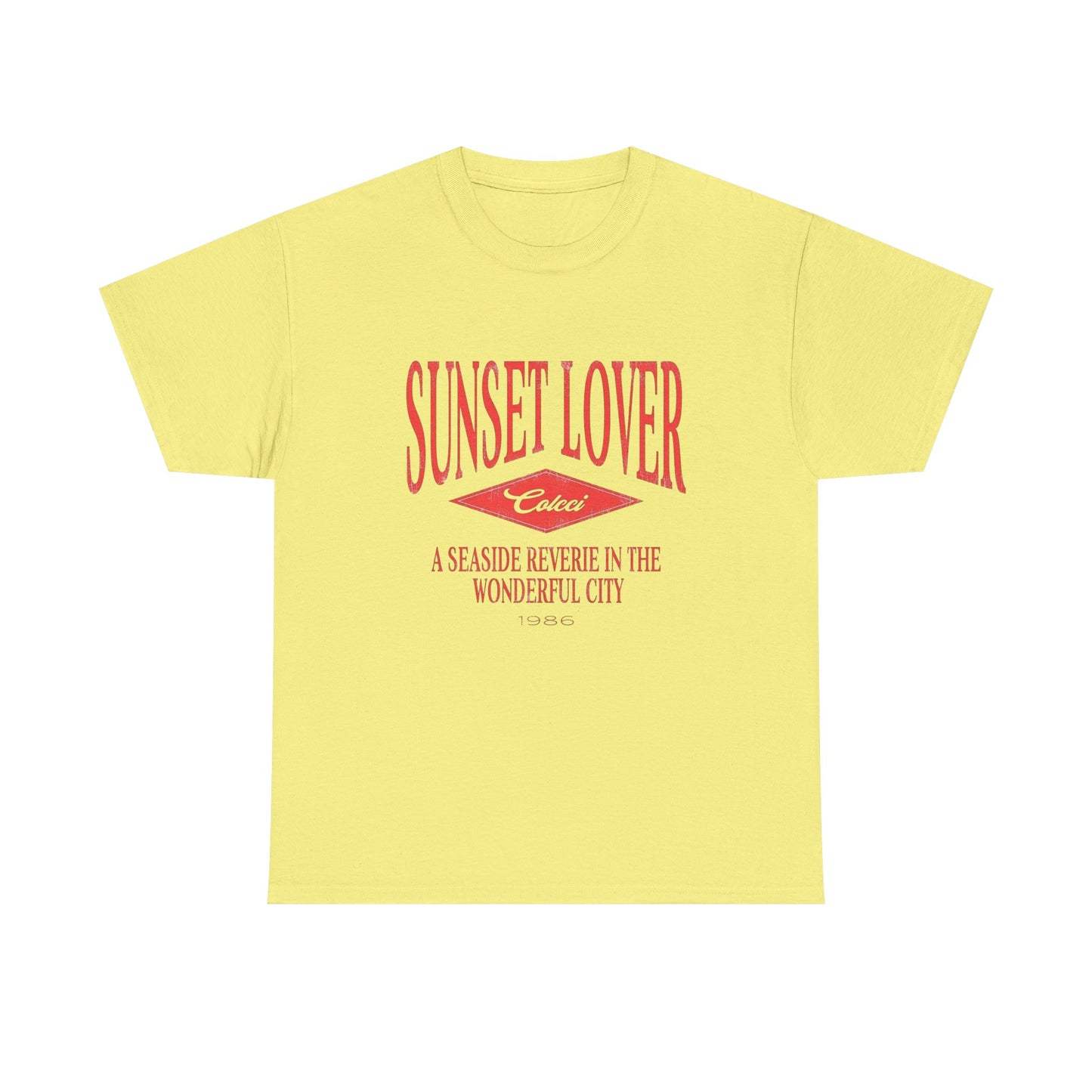 Sunset Lover Graphic T Shirt NEW Unisex Heavy Cotton Tee