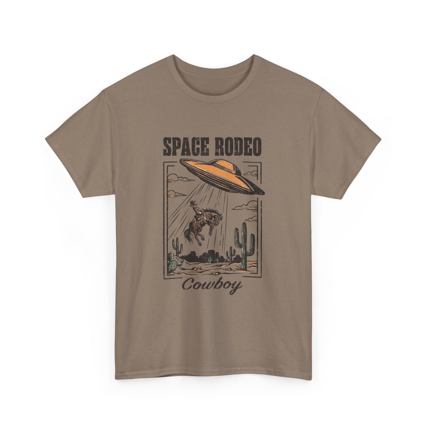 Space Rodeo Cowboy Graphic T Shirt Unisex Heavy Cotton Tee