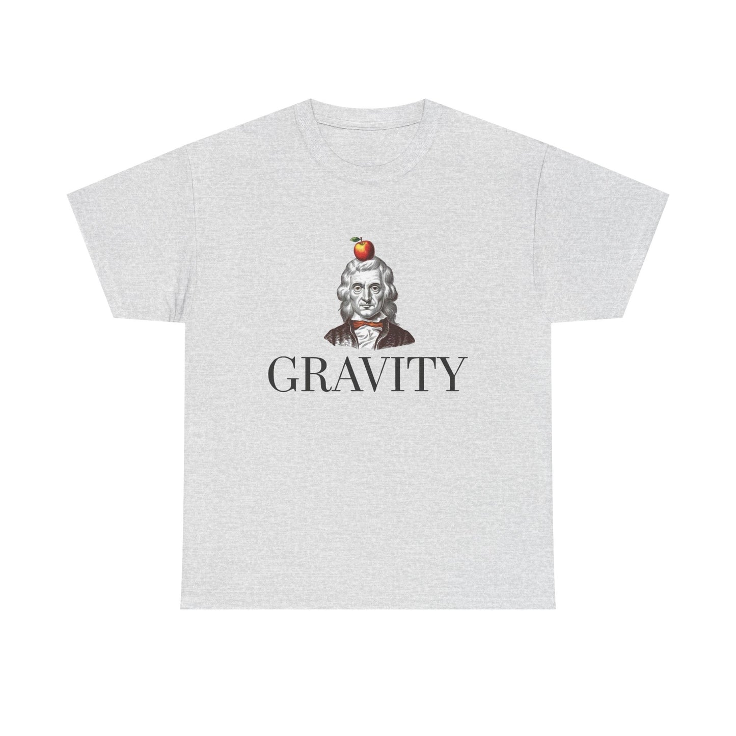 Gravity Sir Issac Newton Funny Graphic T Shirt NEW Unisex Heavy Cotton Tee