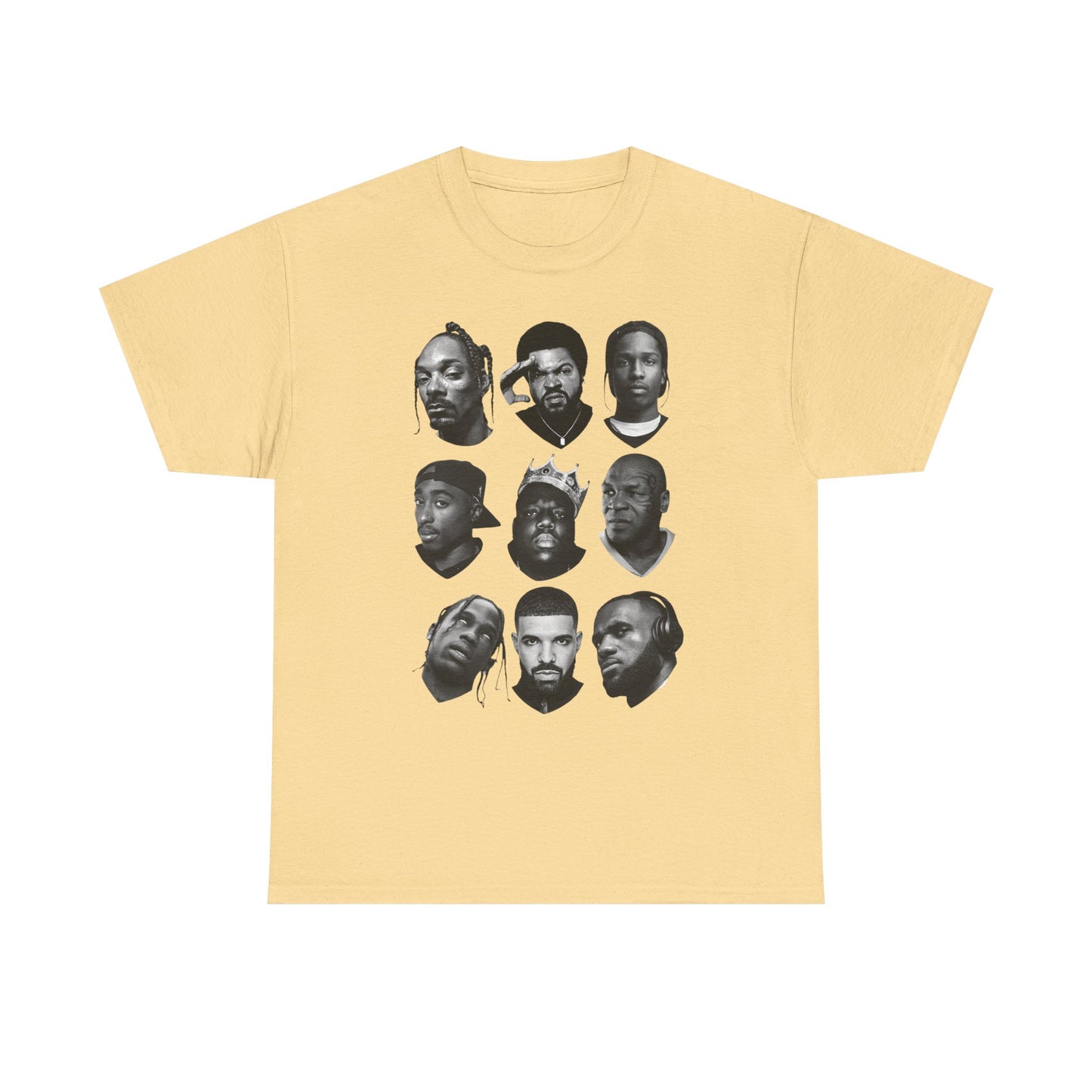 Hip Hop Legends Rap Vintage Graphic T Shirt NEW Unisex Heavy Cotton Tee