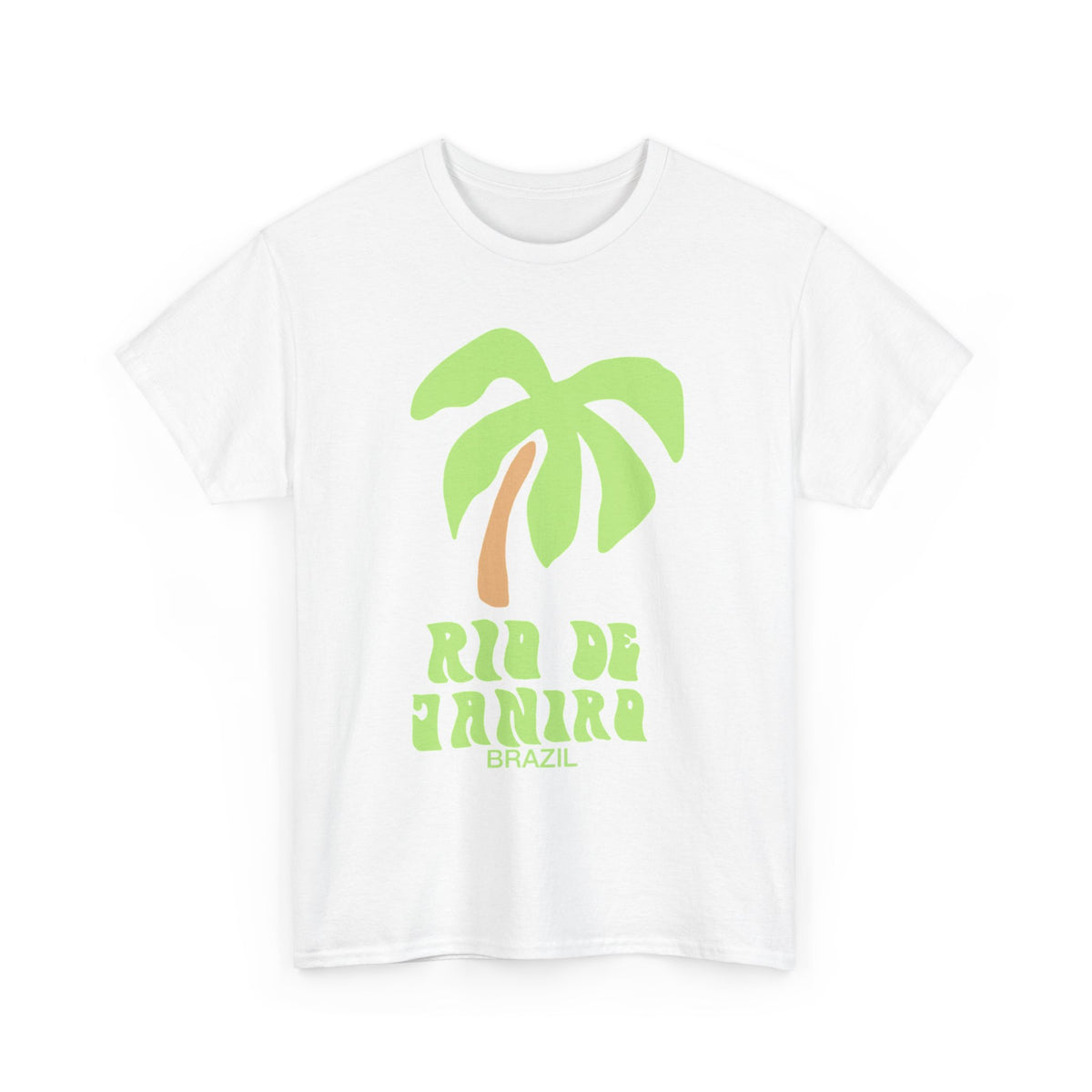 Rio De Janeiro Graphic T Shirt Men's Brazil Retro Heavy Cotton Tee