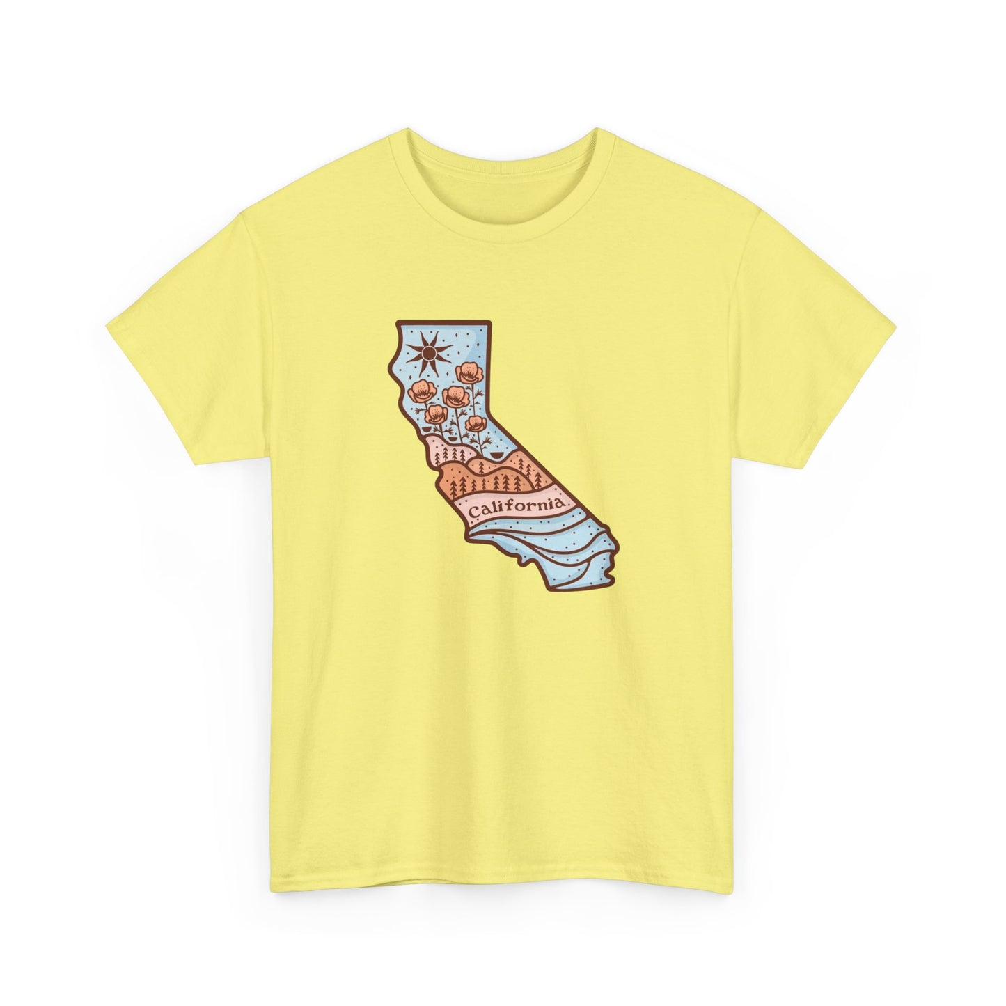 State Of California Town USA Graphic T Shirt NEW Adult Tee