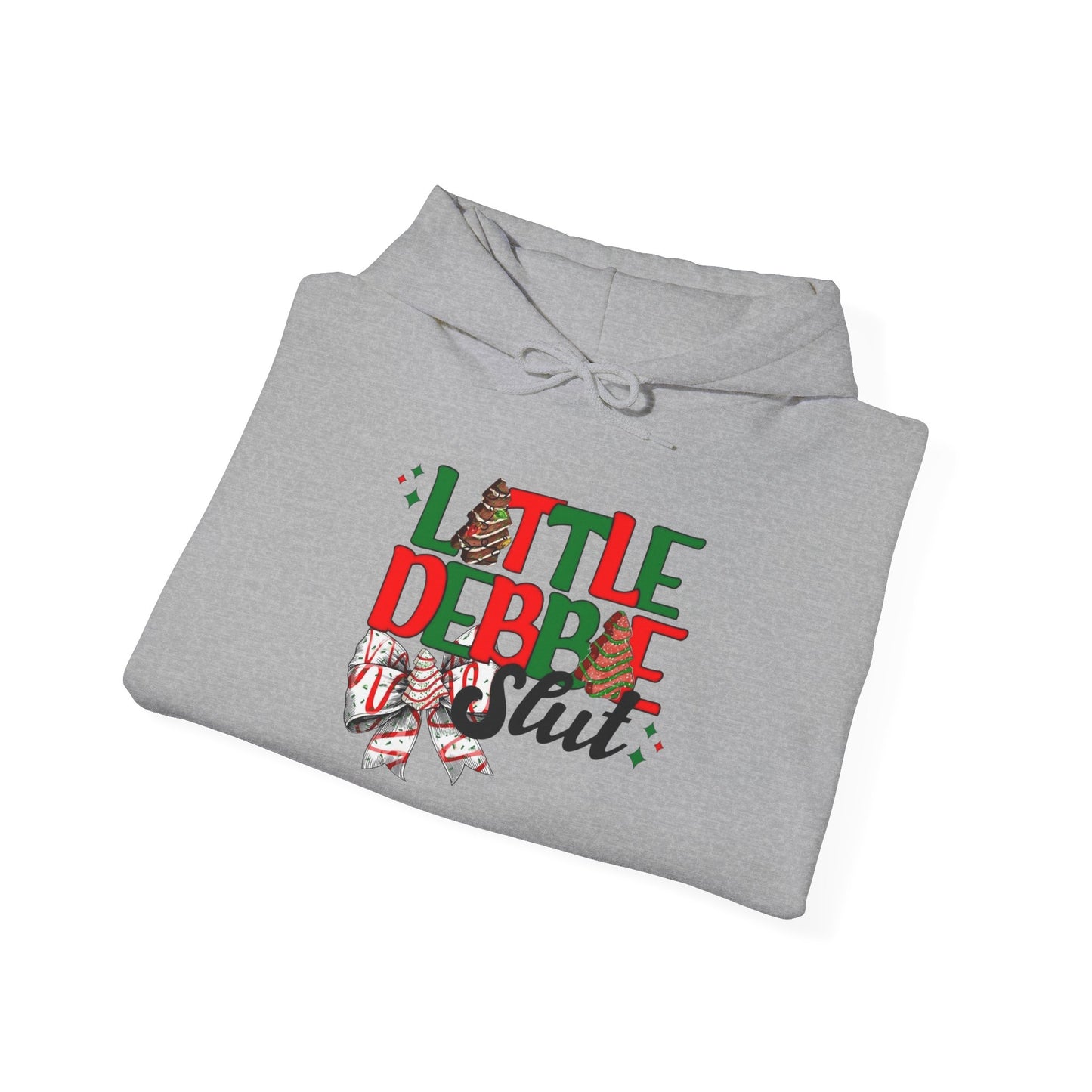 Little Debbie Slut Funny Christmas Graphic Hoodie Heavy Blend™ Hooded Sweatshirt