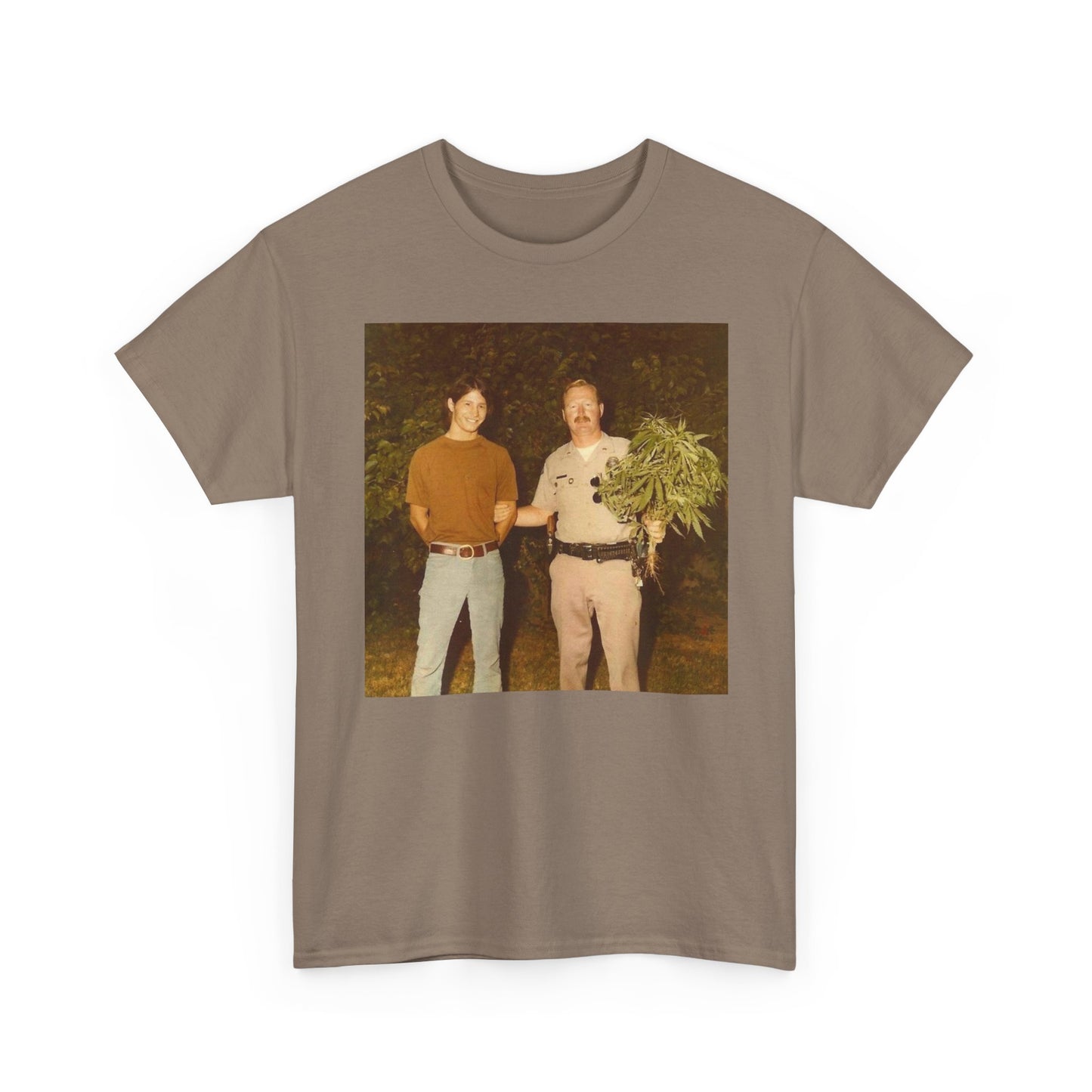 Hilarious T Shirt Funny Vintage Weed Bust 70s Comedy Happy Unisex Heavy Cotton