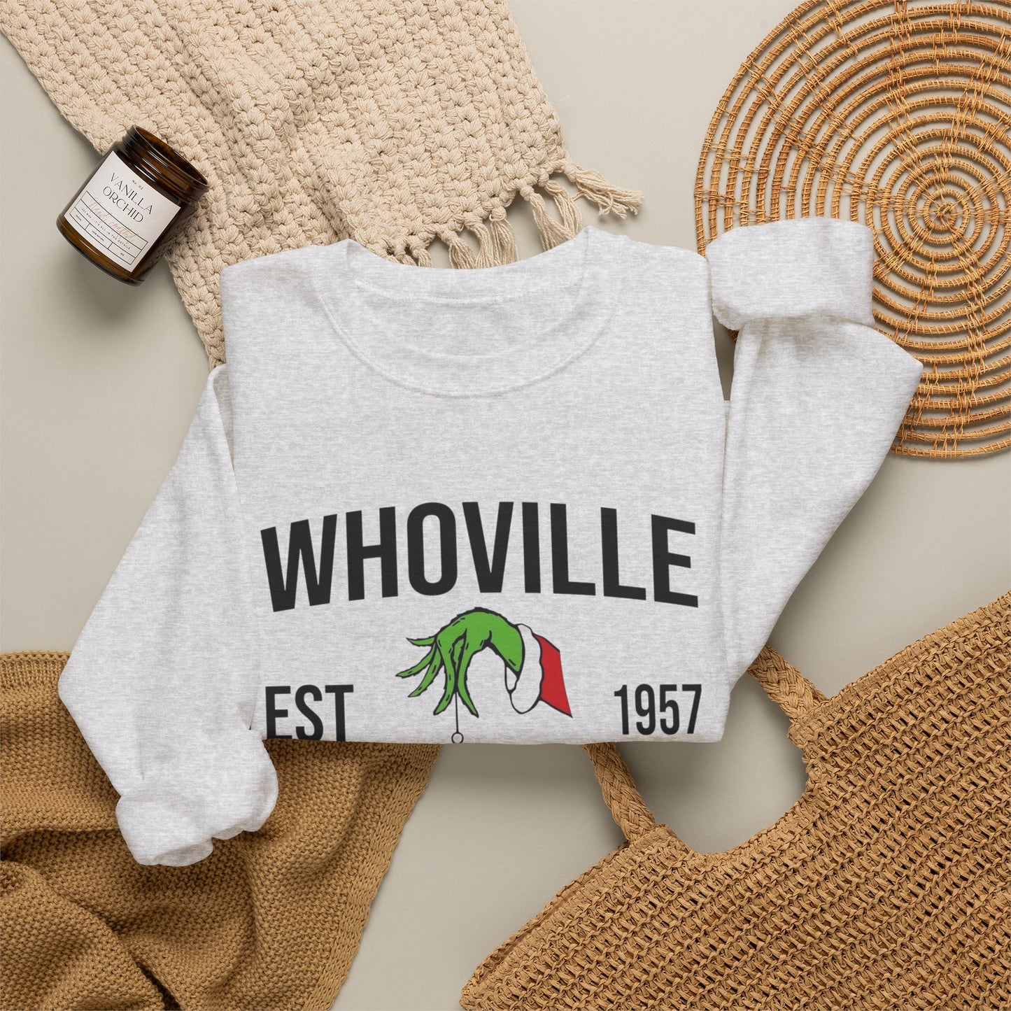 Whoville Grinch Christmas Sweater NEW Unisex Heavy Blend™ Crewneck Sweatshirt