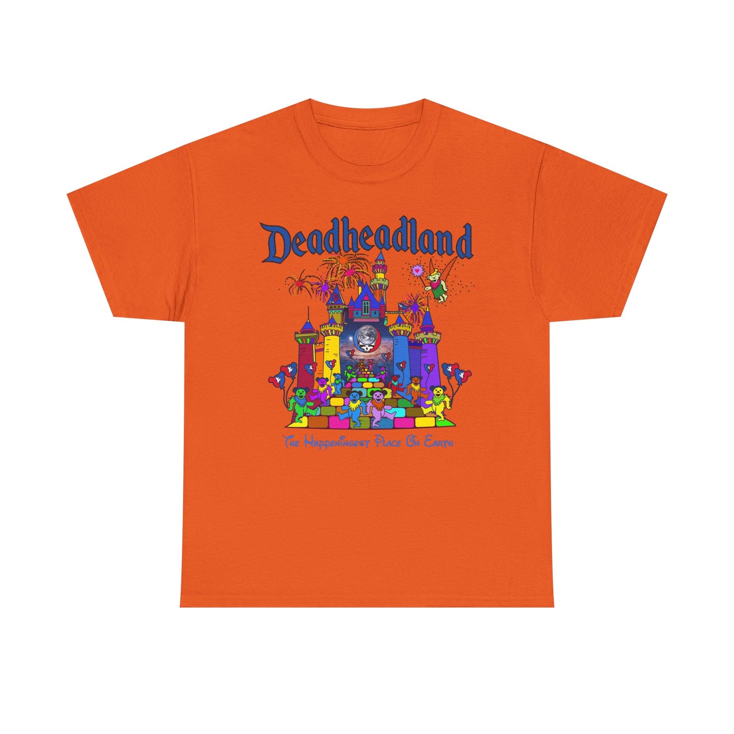 Grateful Dead T Shirt Vintage DEADHEADLAND Jerry Garcia Unisex Heavy Cotton Tee
